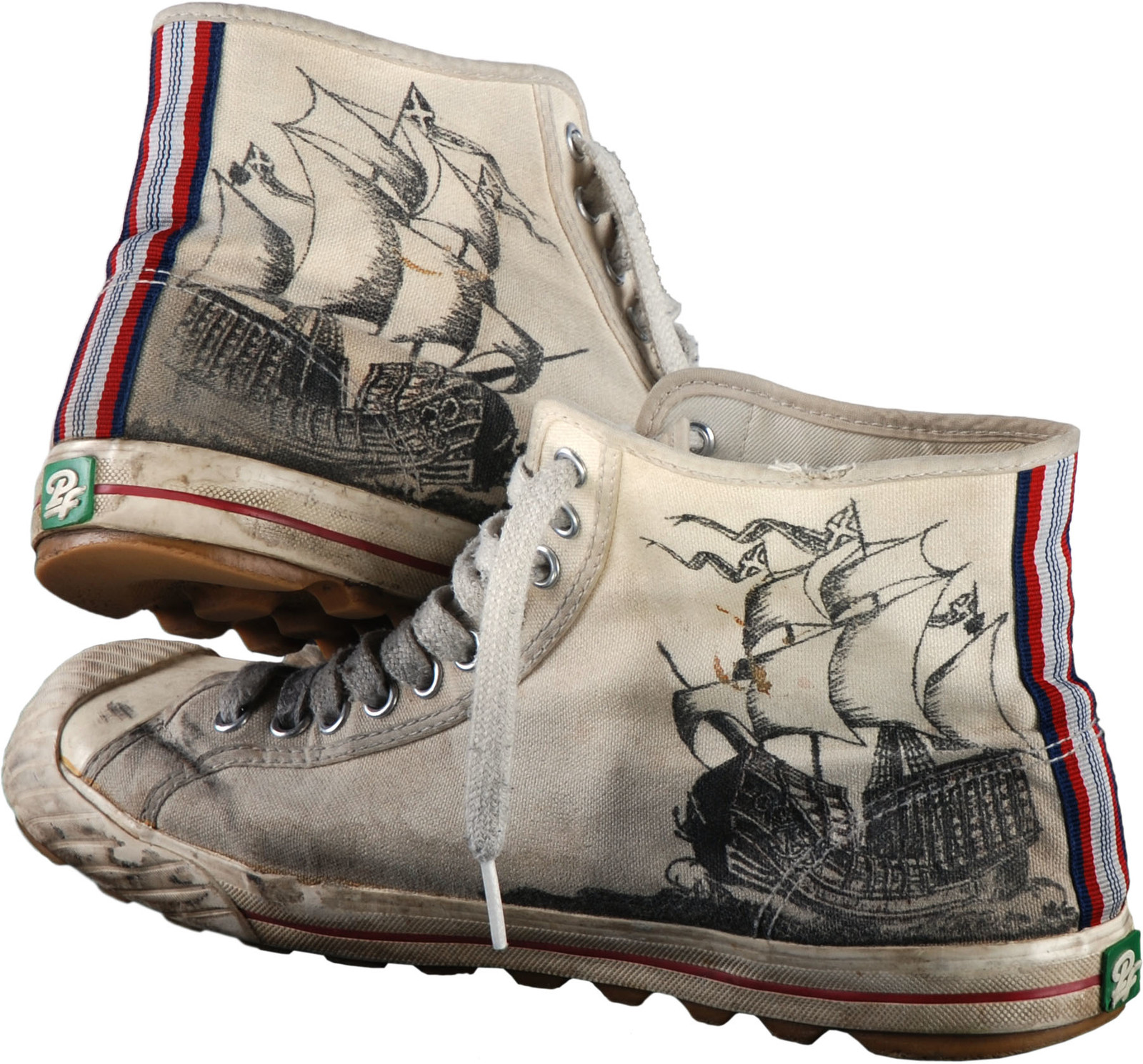Pirate Shoes / Ink on Fabric