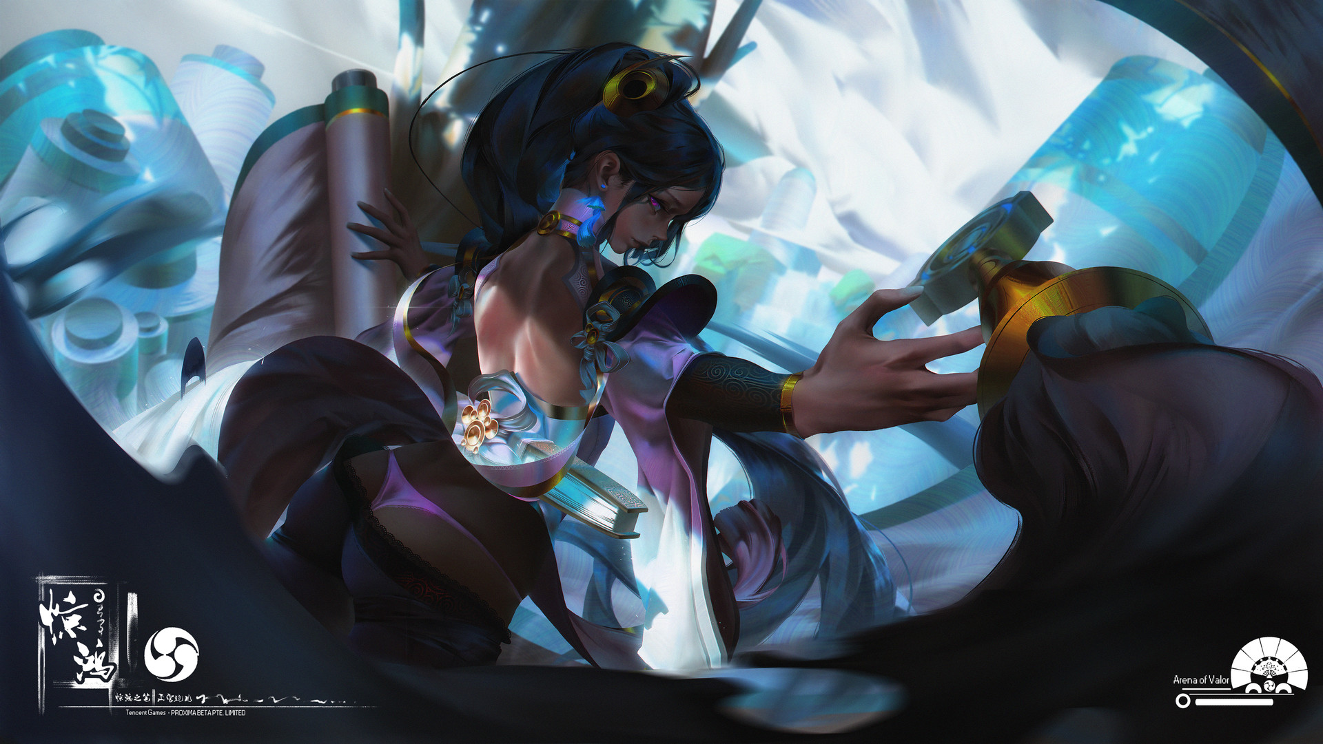 Artstation Arena Of Valor 上官婉儿 惊鸿之笔 Practice Person Illustrations Xiang Liu