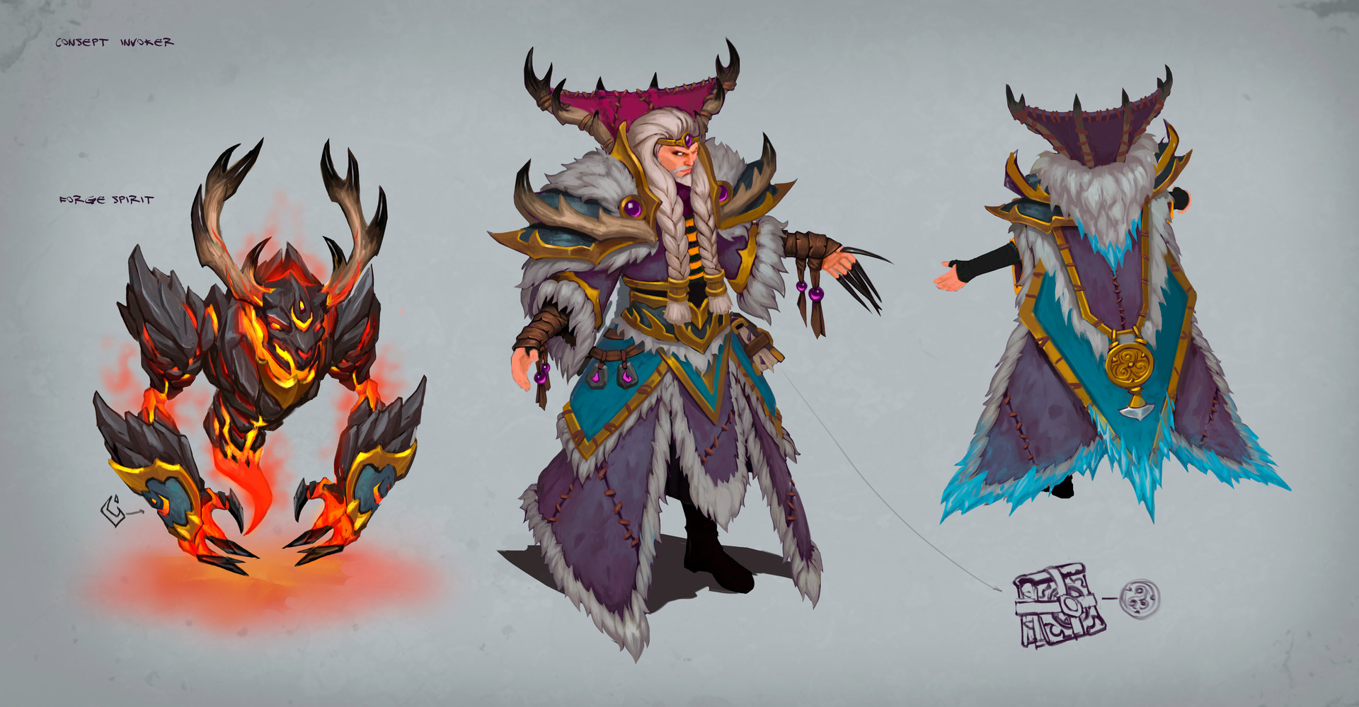 Artstation Dota2 Frostivus 2018 Invoker Set Eleonora