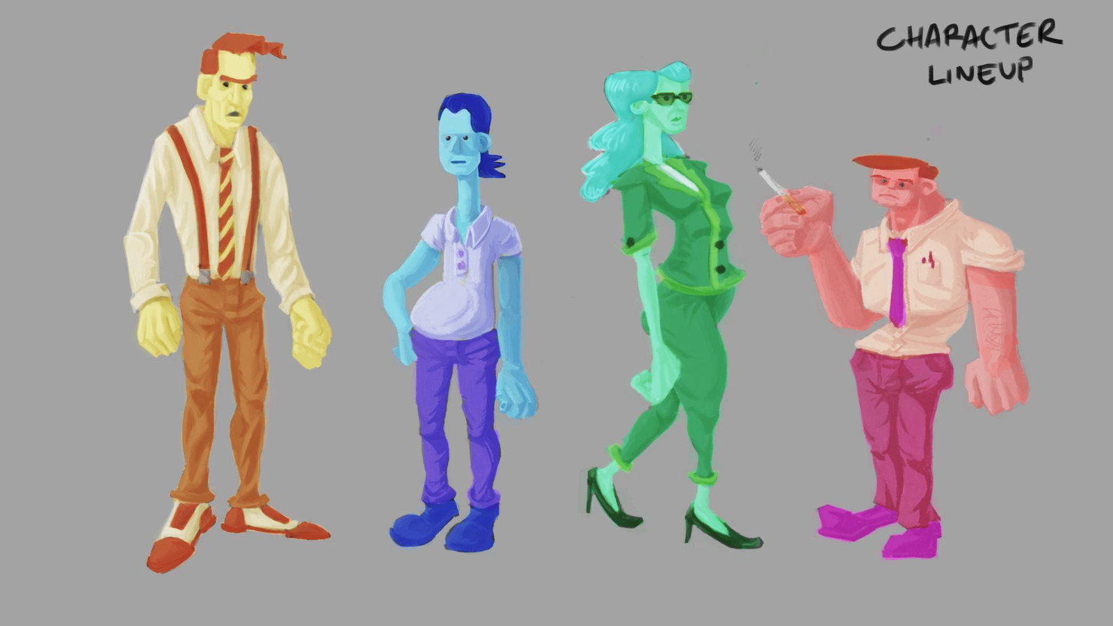 A more monochromatic variation on the themes.