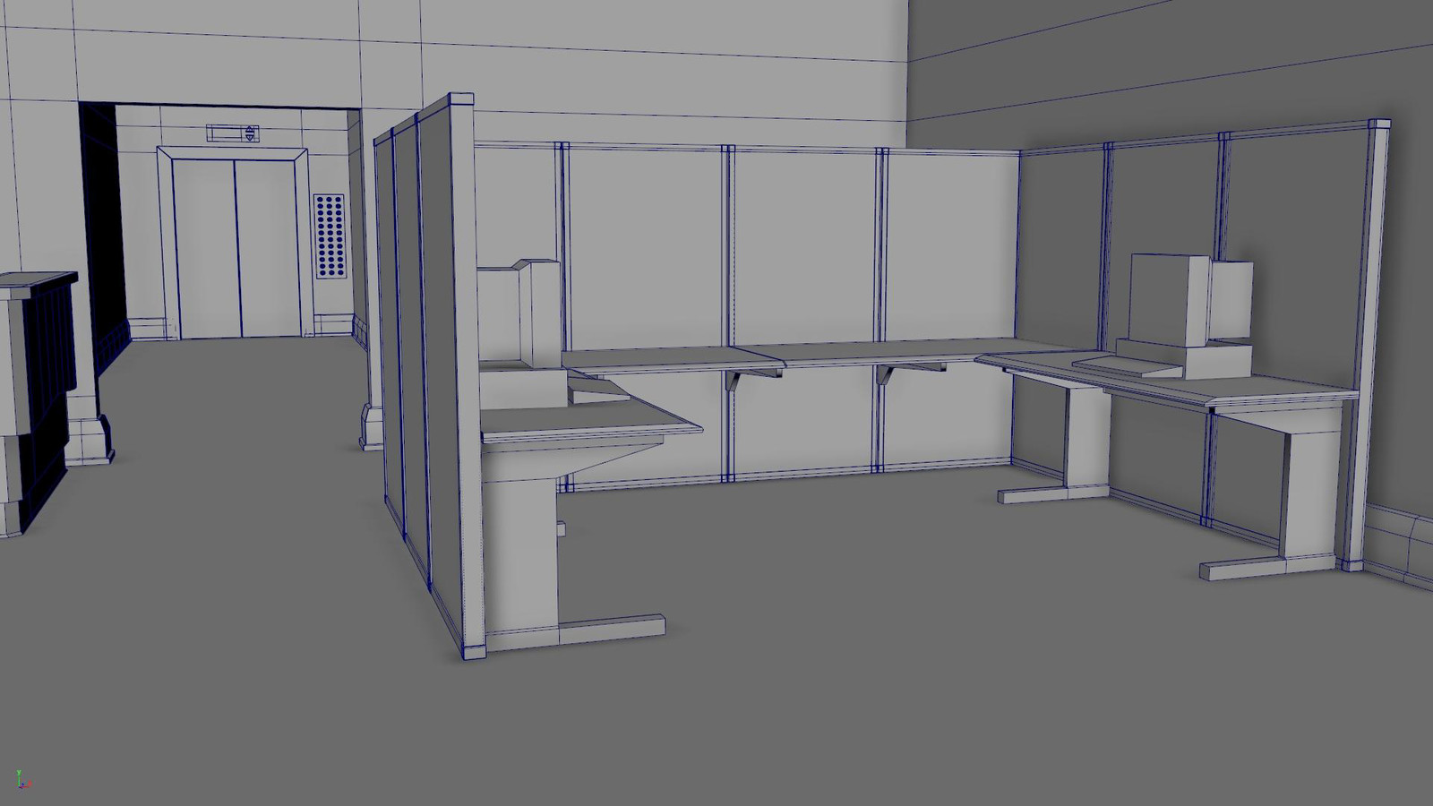 The cubicle.