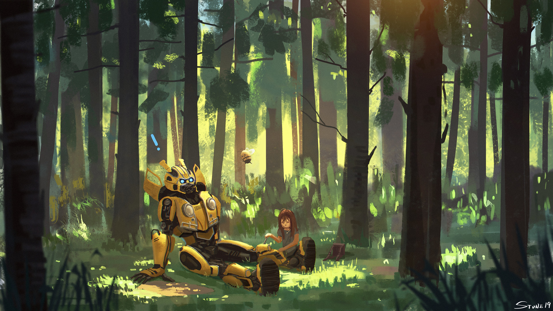 Artstation A Bumblebee Movie Fanart John Stone
