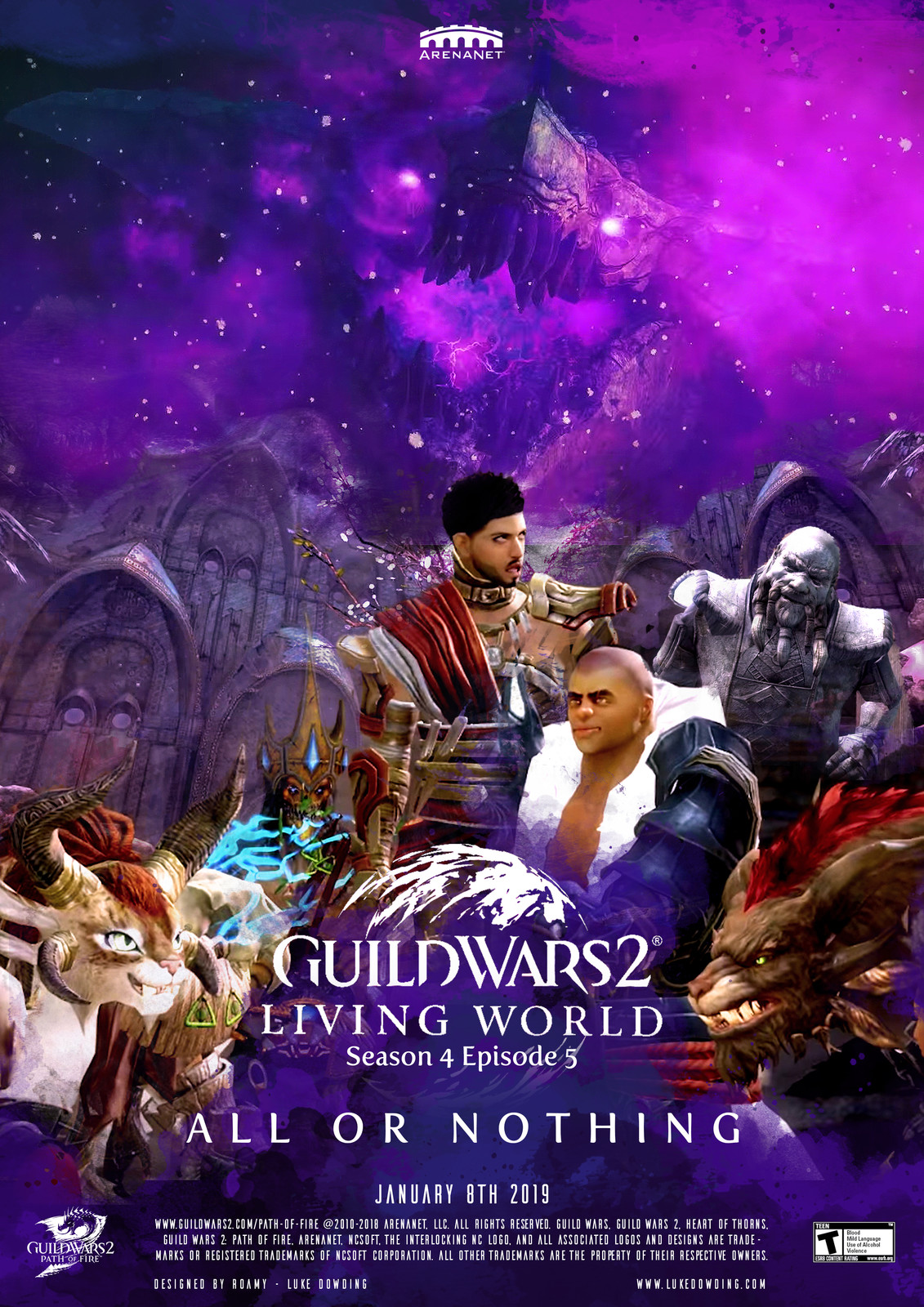 Artstation Guild Wars 2 Living World Season 4 Episode 5 Movie Poster All Or Nothing Luke Dowding Five pairs of children, gathered from around the country, given one of five colours. world season 4 episode 5 movie poster