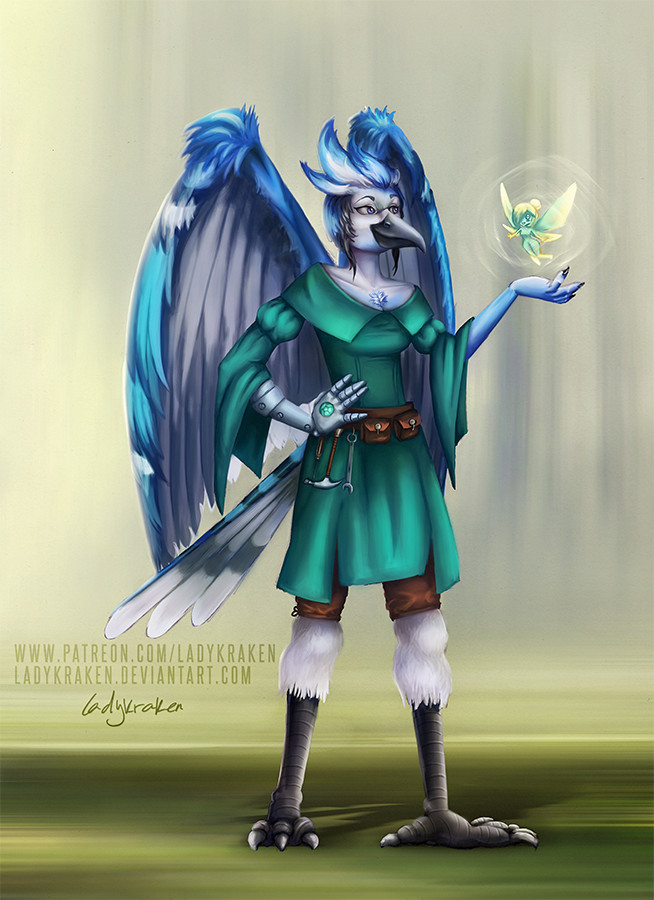 Furry Female Bird