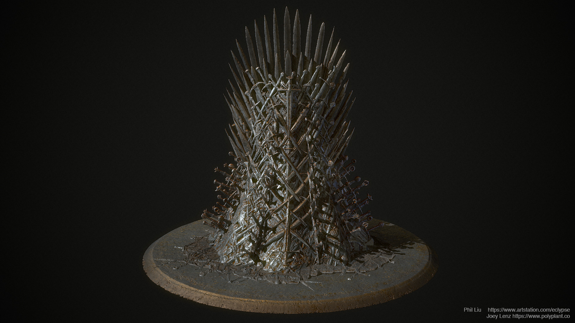 Artstation The Iron Throne Substance Designer Phil Liu