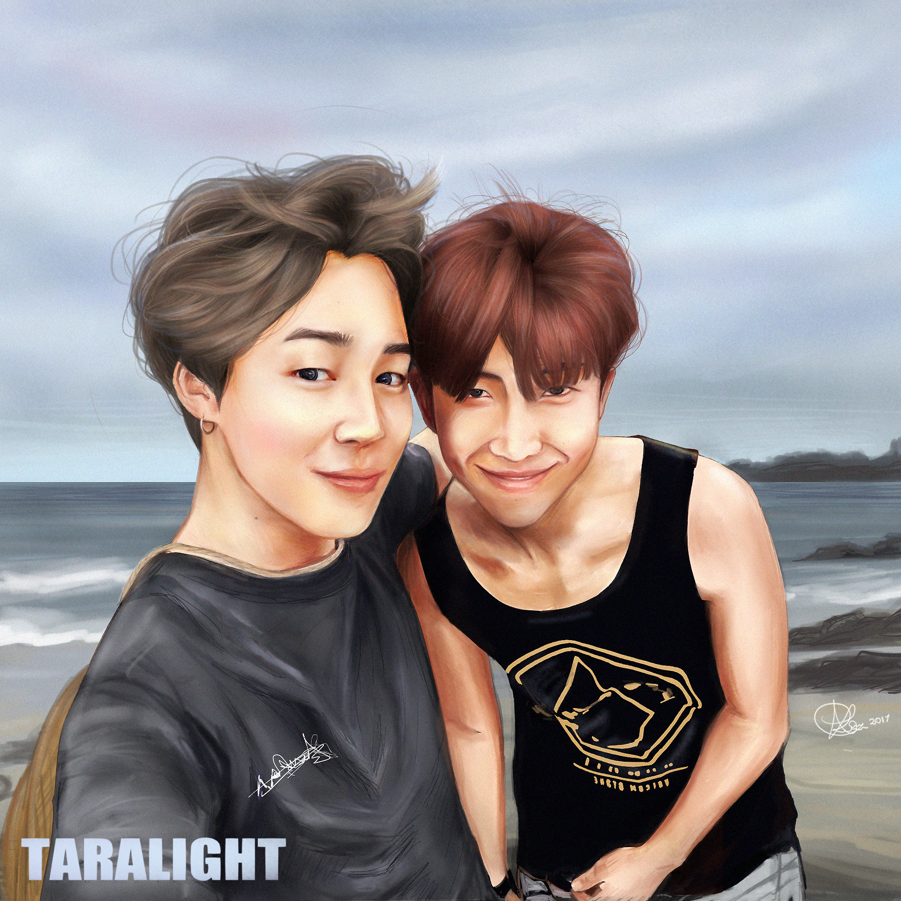 Artstation Minjoon Park Jimin And Kim Namjoon Fa Tara Light