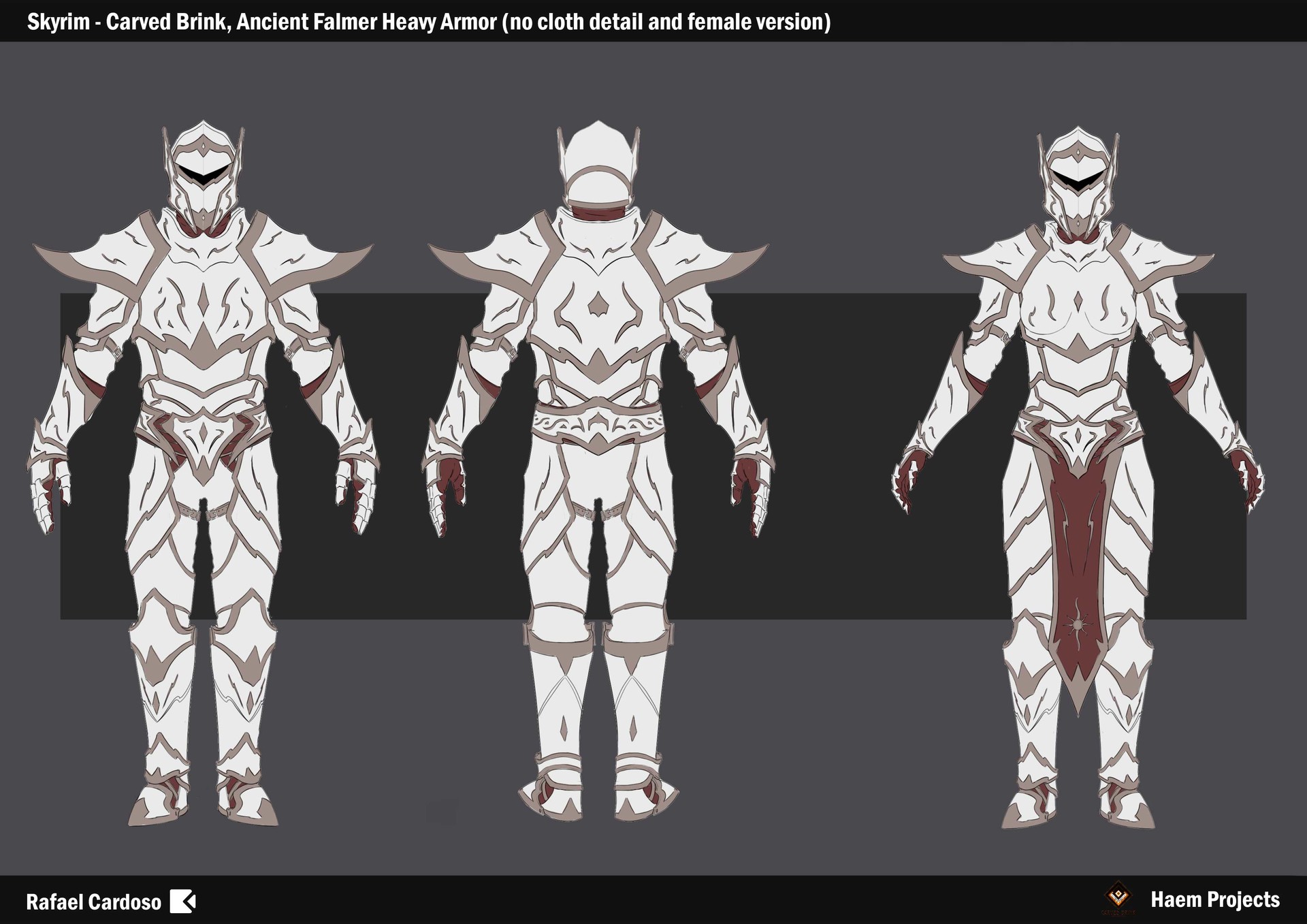 Artstation Skyrim Carved Brink Mod Ancient Falmer Apparel Concept Rafael Cardoso Each armors are provided into one single piece you can note the skimpy touch, but it is always very usable in game. artstation skyrim carved brink mod