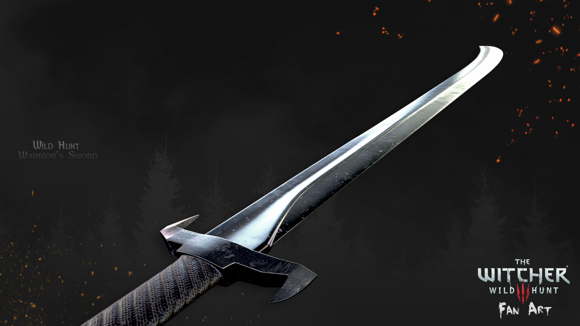 Artstation The Witcher 3 Wild Hunt Warrior S Sword Fan Art