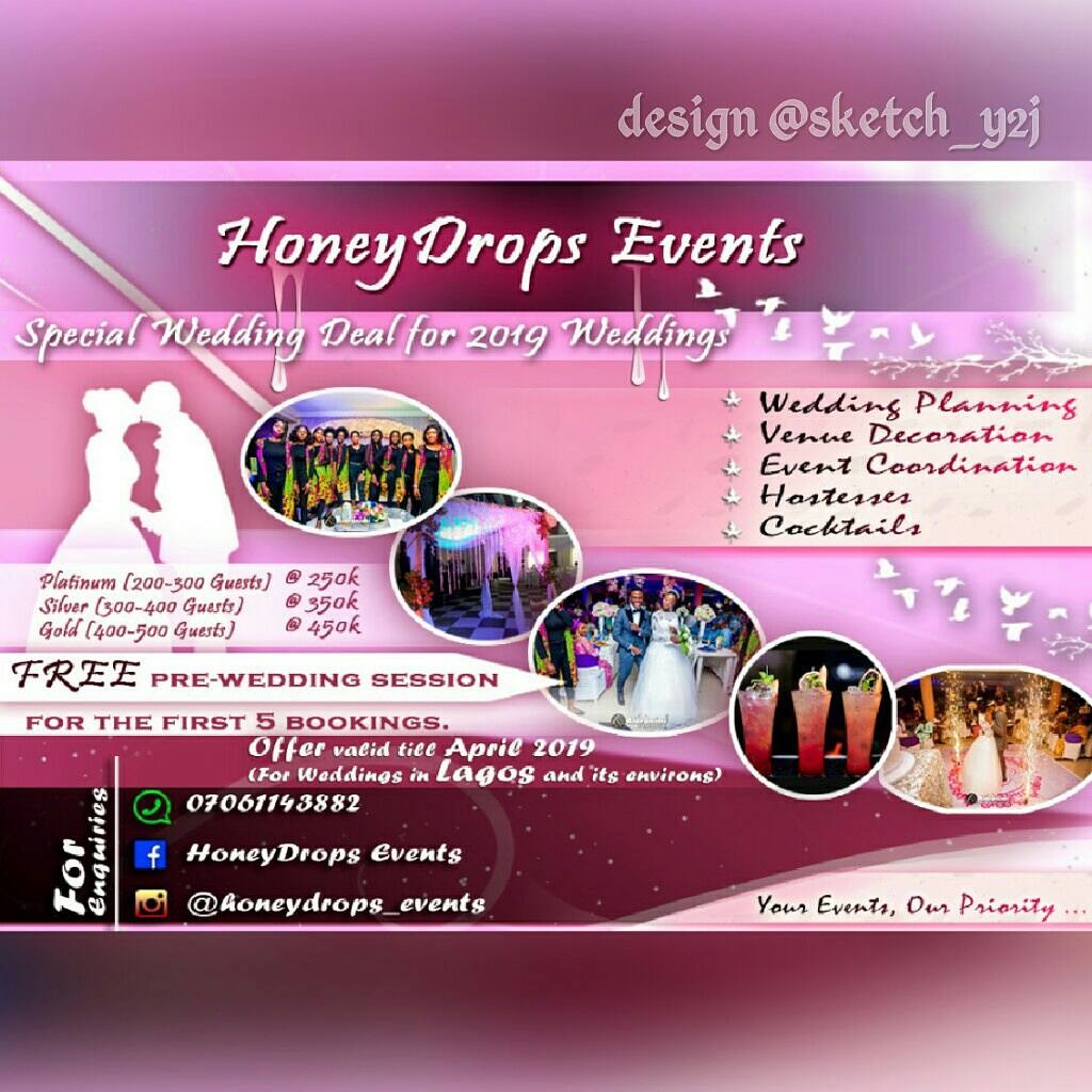 ArtStation - HoneyDrops event flyer design