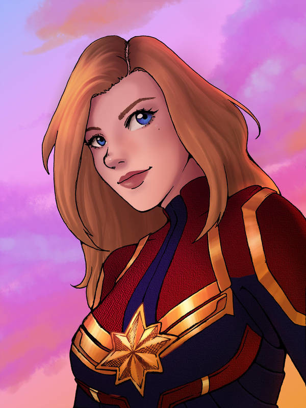 Chloe Washington Smith Captain Marvel Fan Art