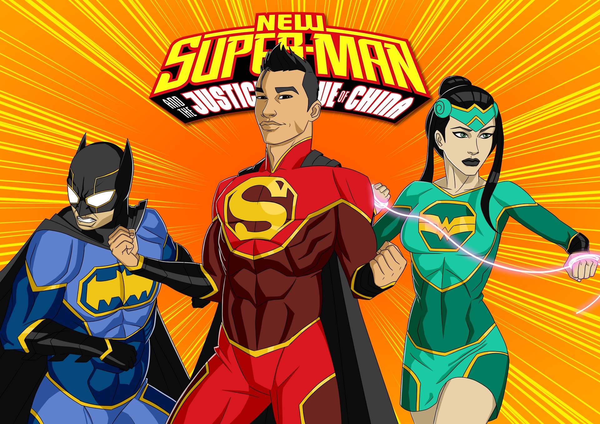 Artstation New Super Man The Justice League Of China Cartoon