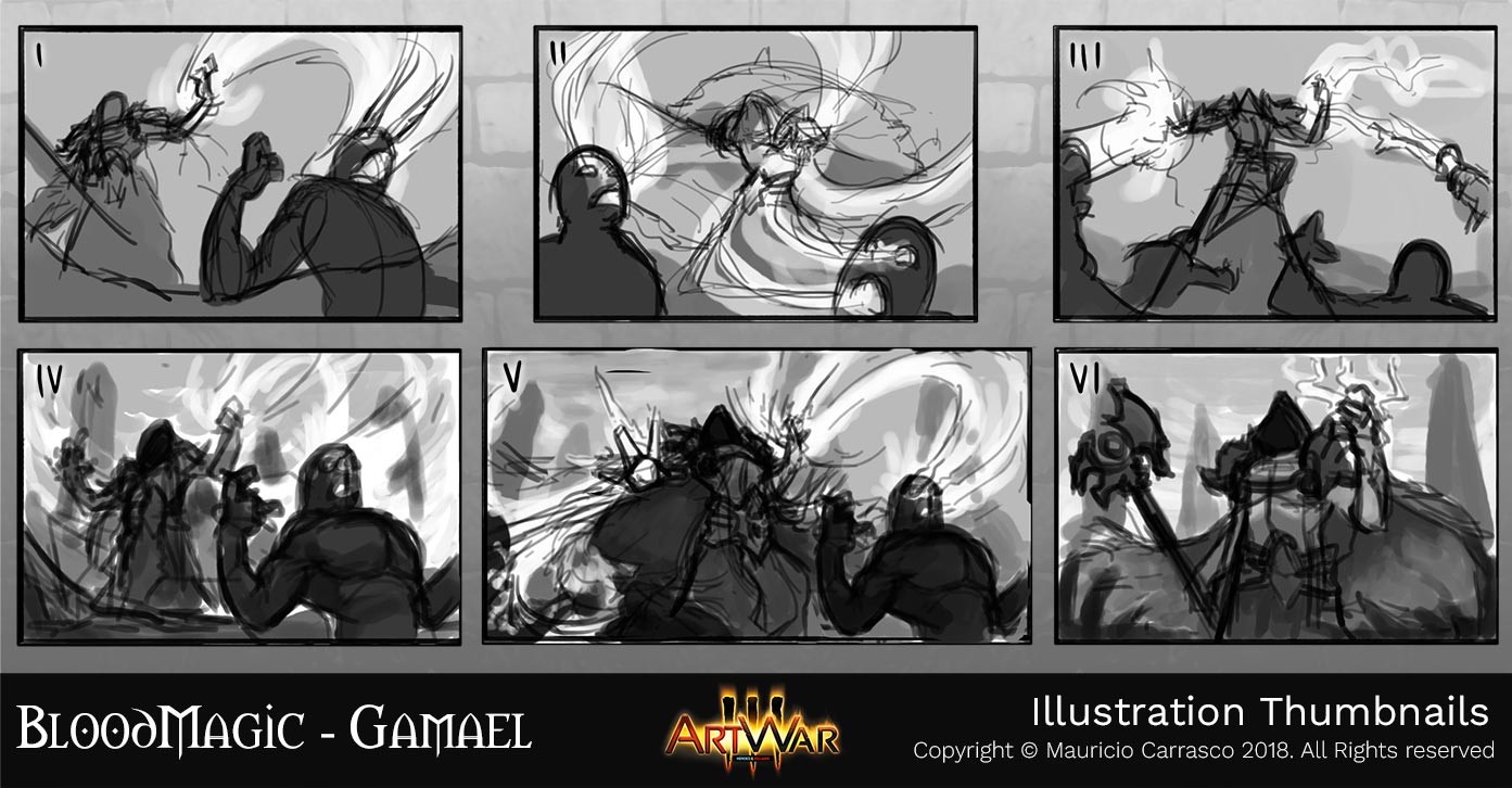 Final Illustration Thumbnails - I chose number V