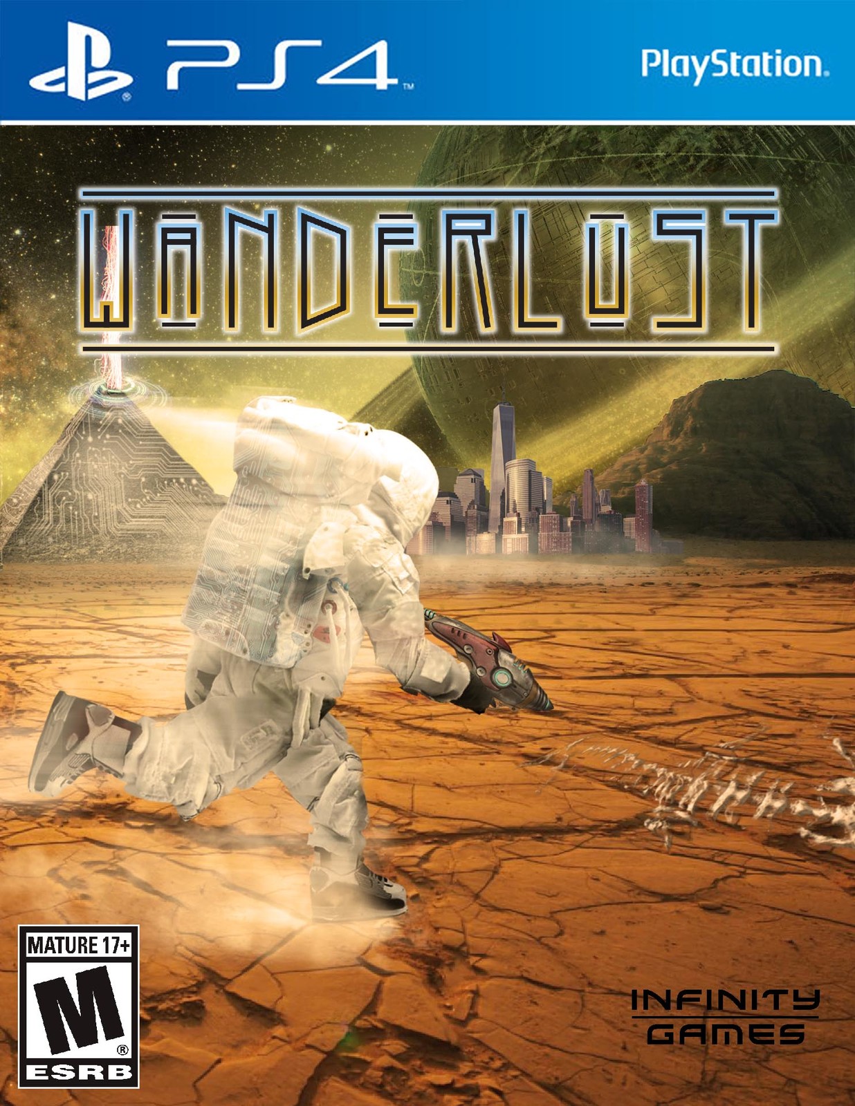 Tony Gold Concept work for a Sci Fi game cover
