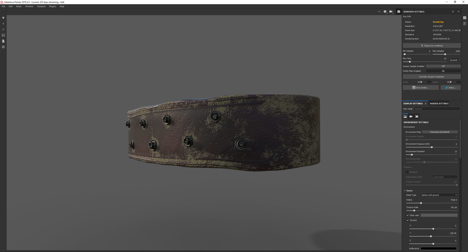 Substance Painter texturing
