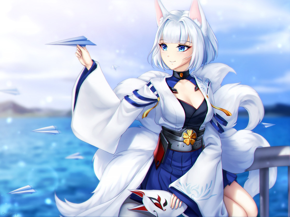 Artstation Kaga Azur Lane Gigabyte Messy