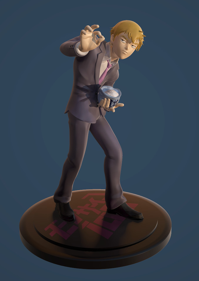 Get Wallpaper Artstation Reigen Arataka Figurine Ana Marques Free