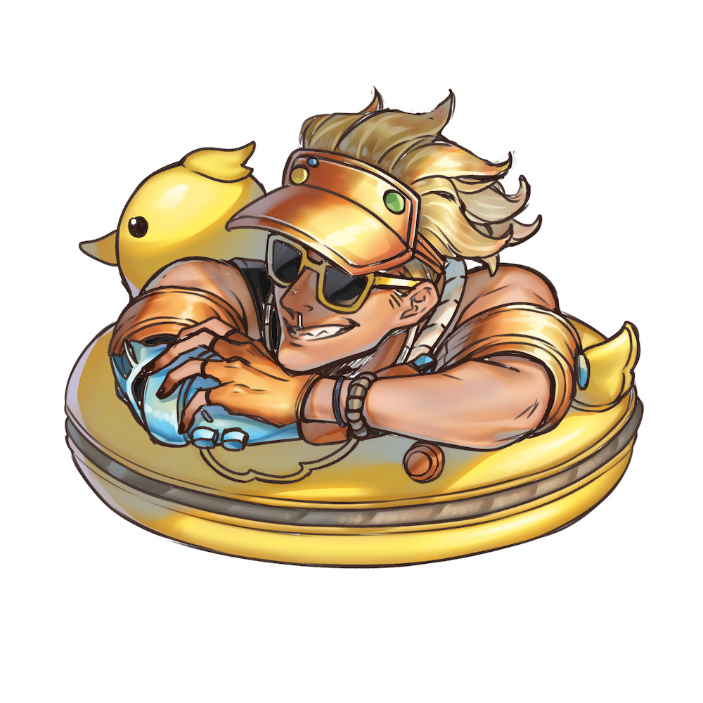 Artstation Beachrat Kuzunue Art A potential pirate junkrat skin for this year's anniversary event! artstation beachrat kuzunue art