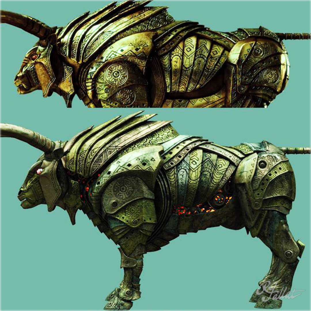 Rich Fallat Colchis Bull from Percy Jackson Sea of Monsters