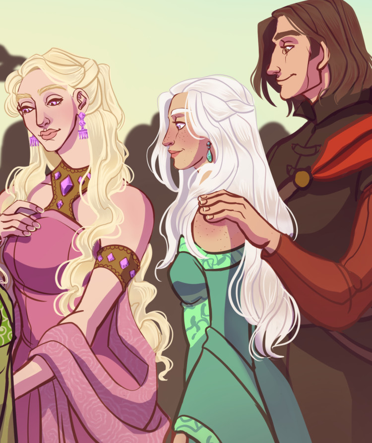 Larra Rogare, Rhaena Corbray &amp; Lord Corwyn Corbray
