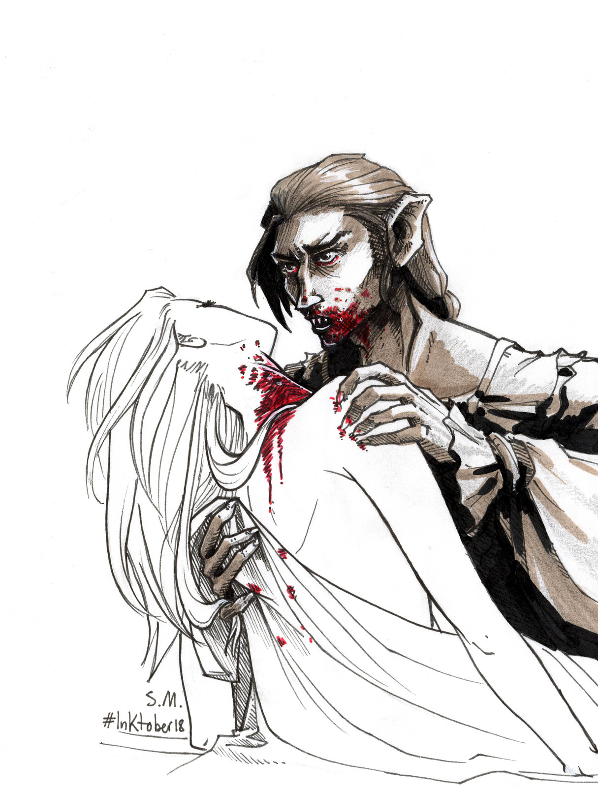 Artstation Vampire Bite Sara Massarin