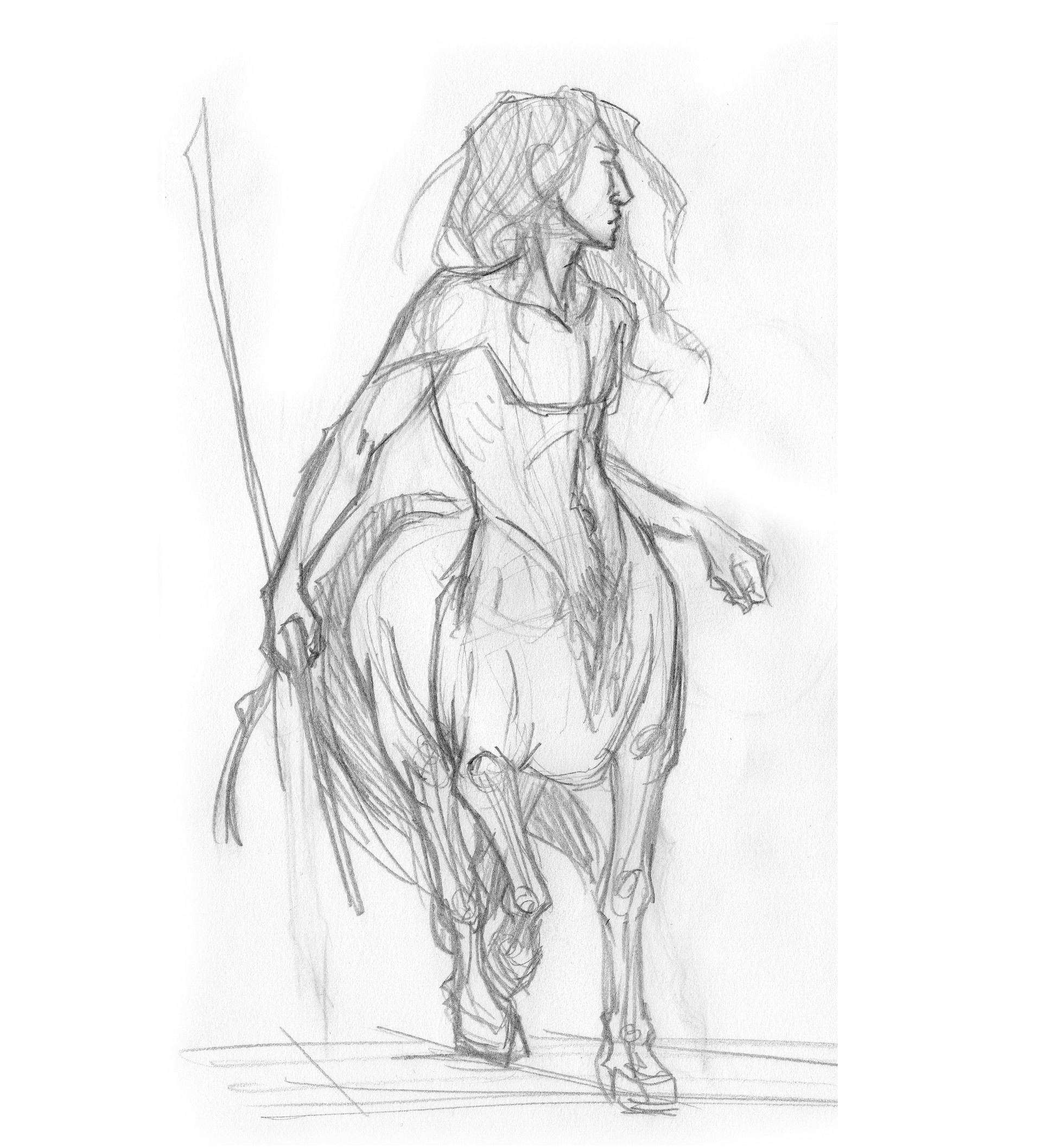 Simple Centaursketch Drawings for Beginner