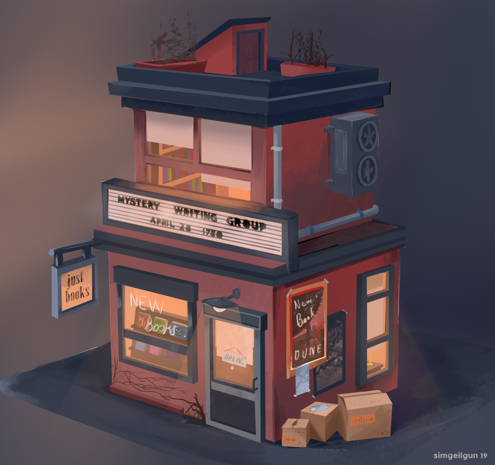 simge ilgun bookstore 3d to 2d