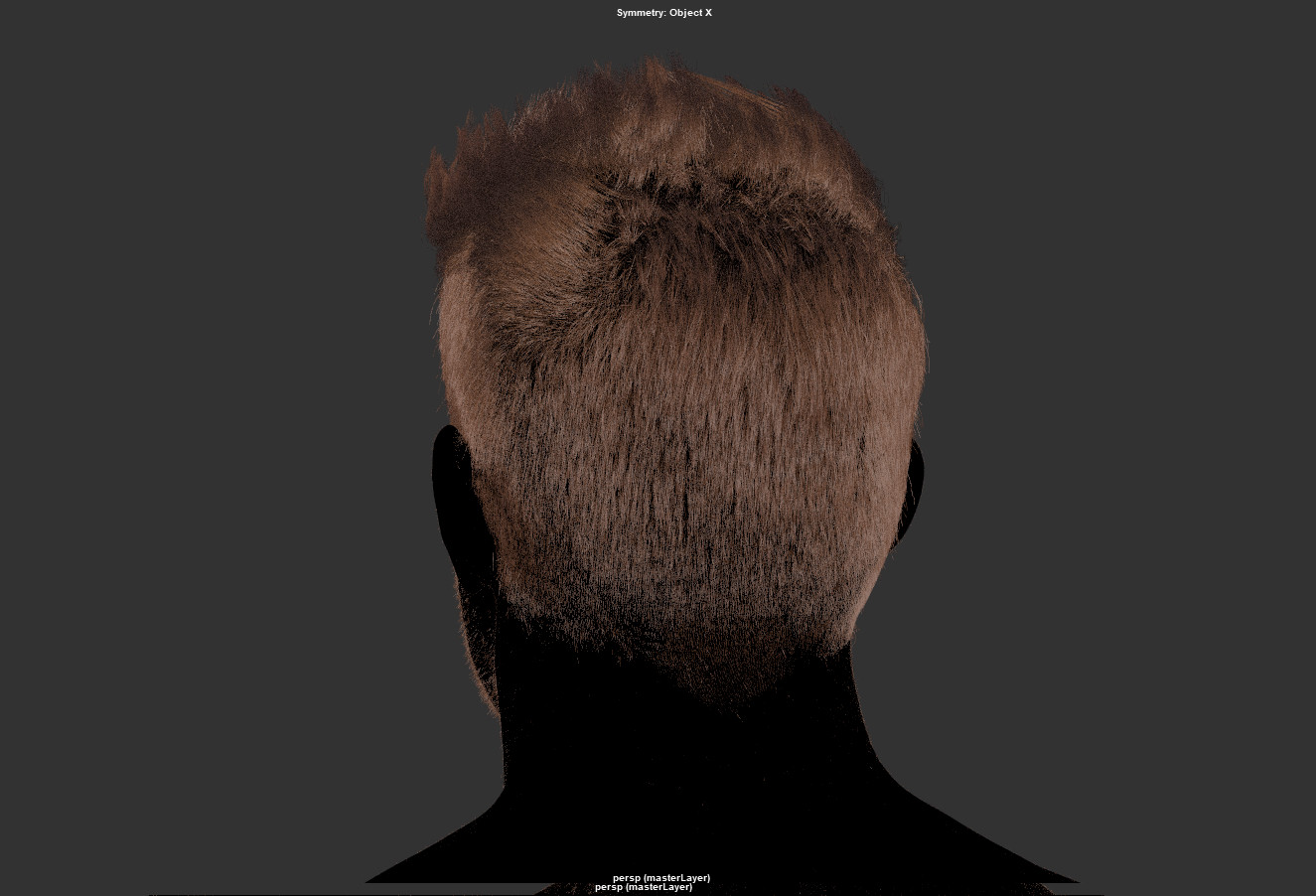 Maya Viewport  Snapshot  showing xgen hair