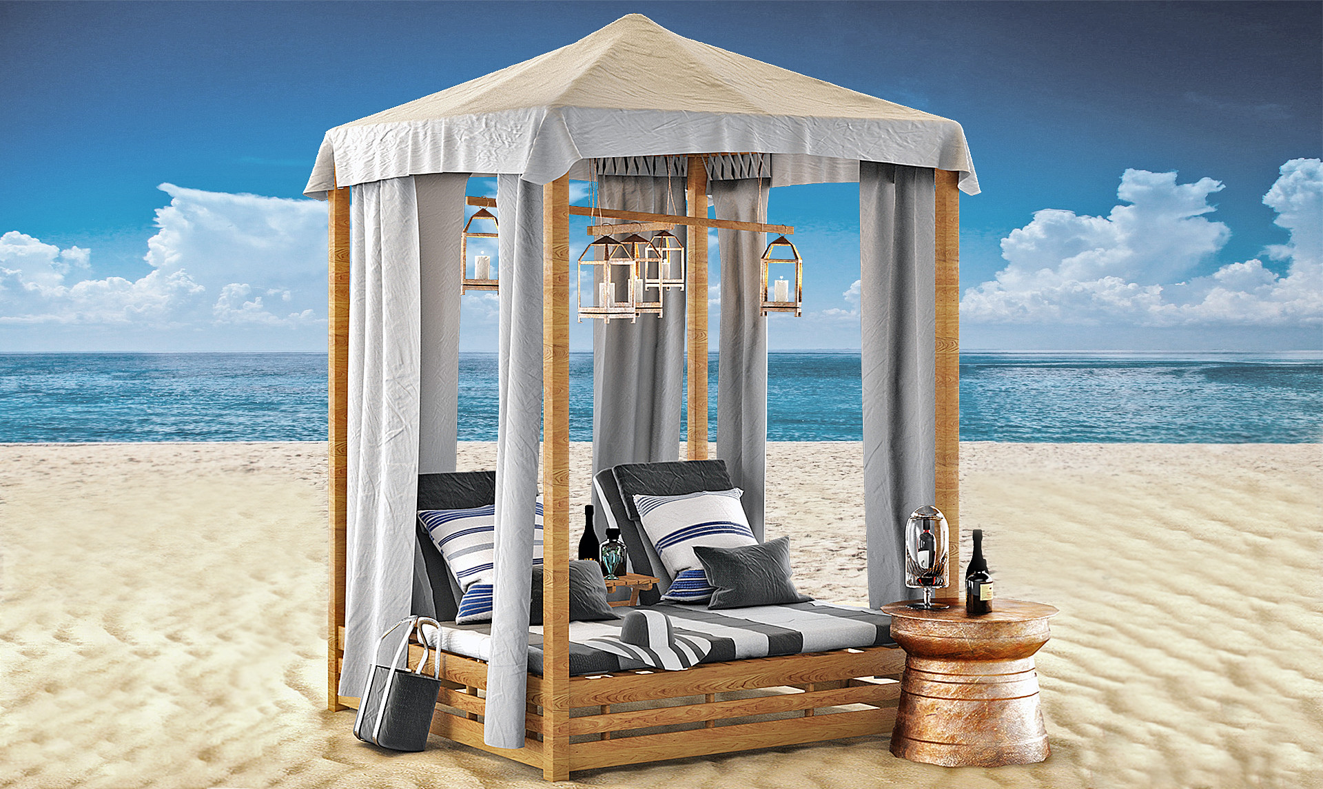 ArtStation - Beach Bed Set