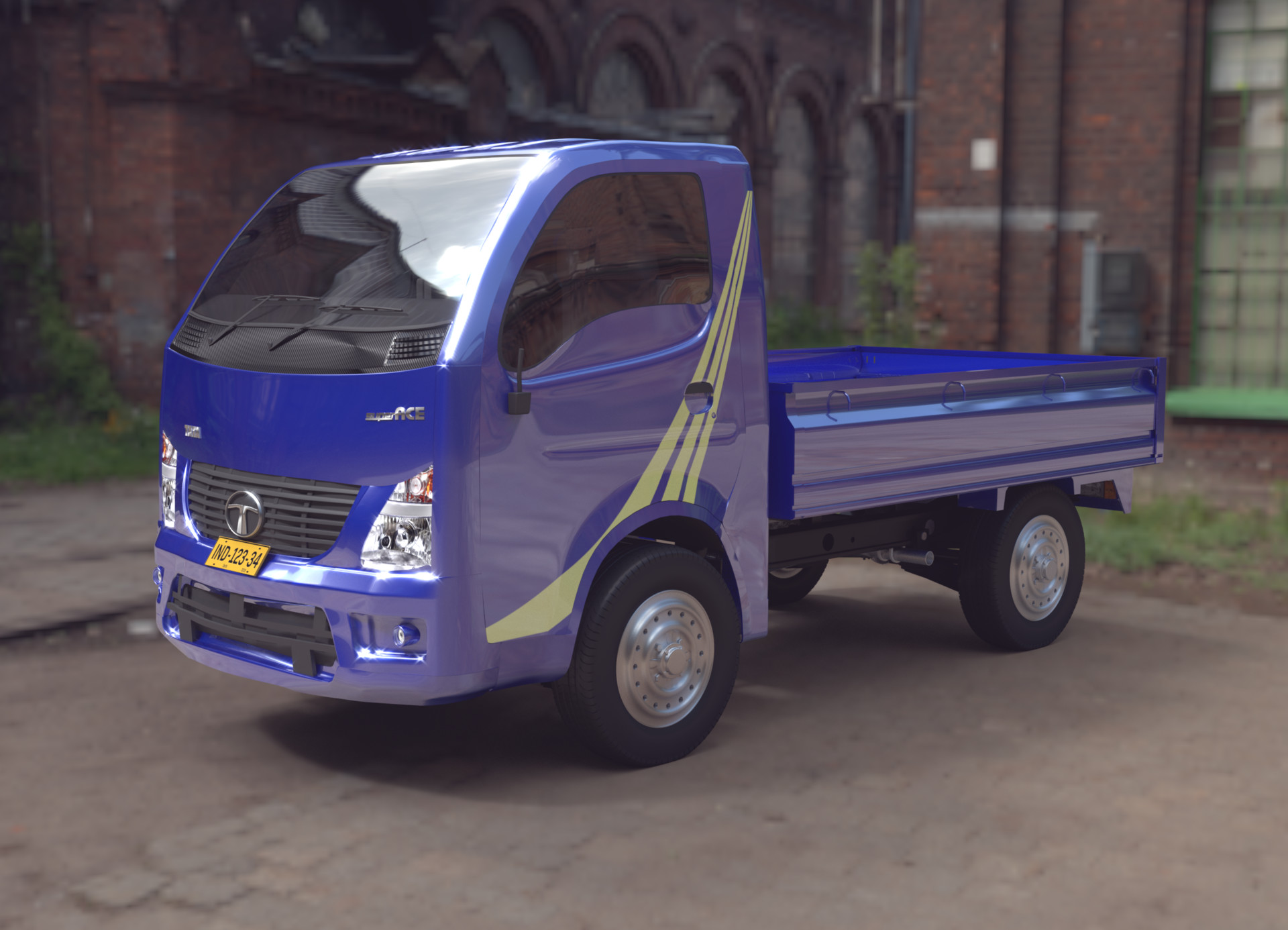 Artstation 3d Truck Tata Ace Ex Blender Ratul Biswas