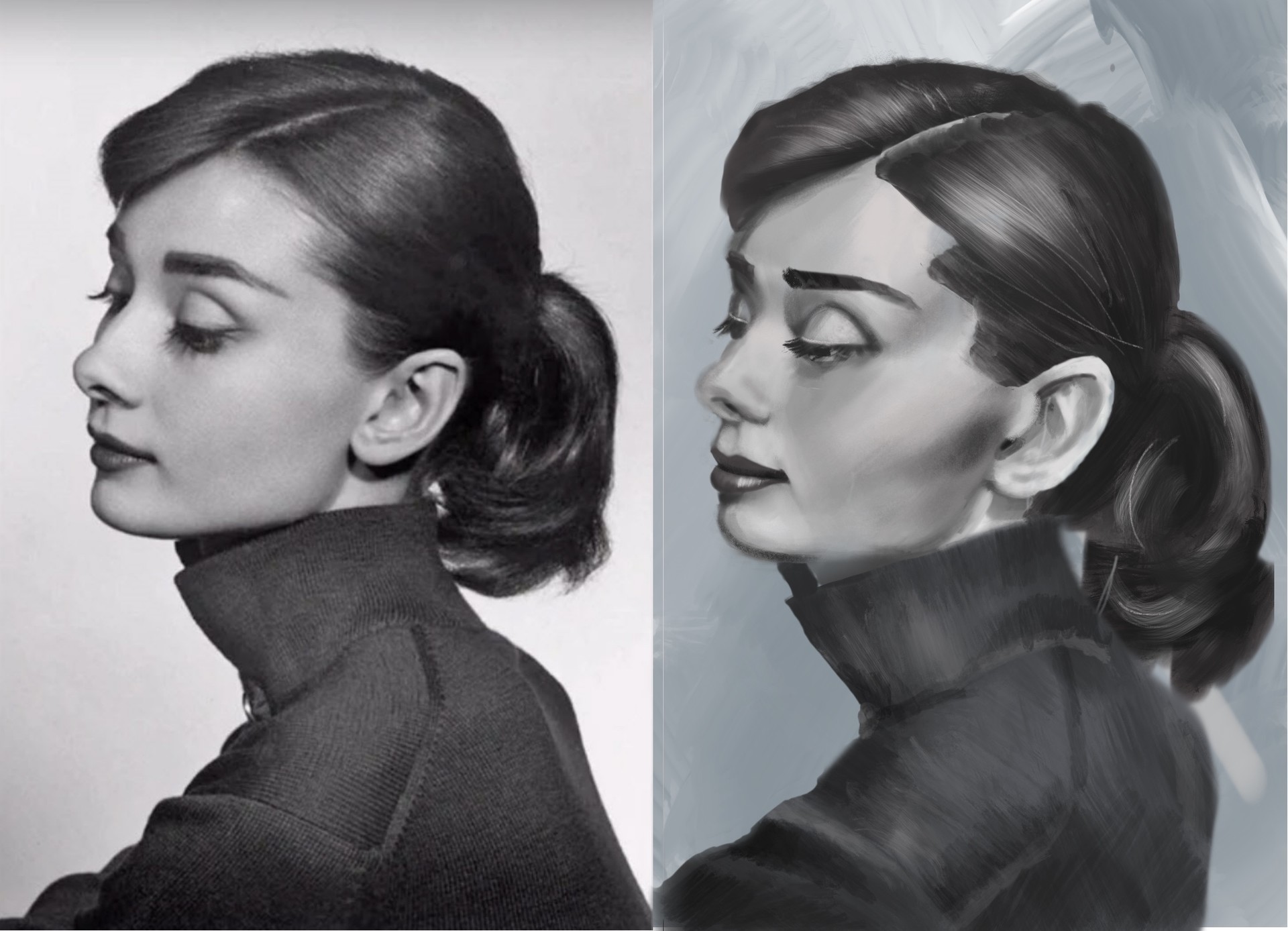 ArtStation - Audrey Hepburn