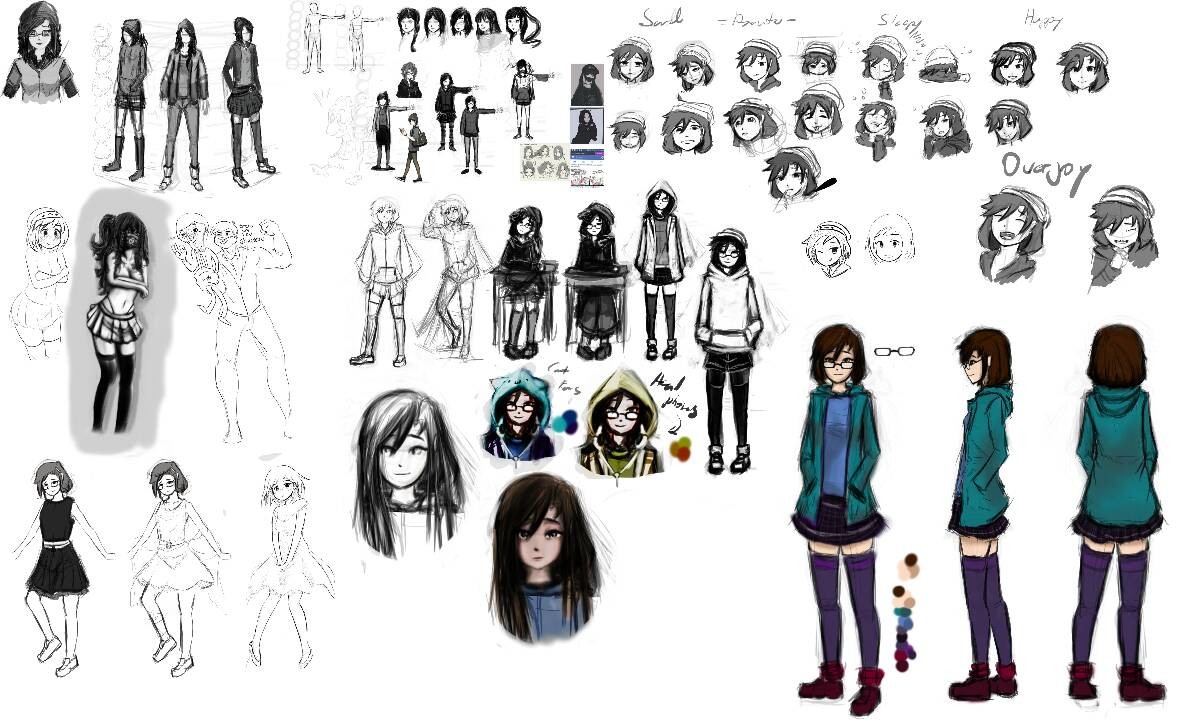 Artstation Female Character Sheet For Animation Artstation Female Character Sheet For Animation