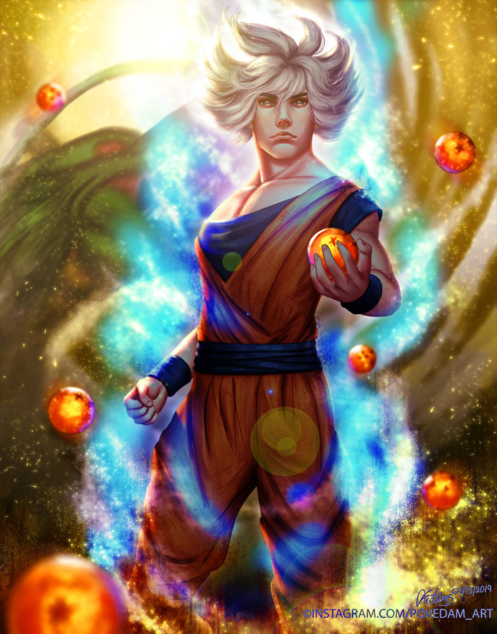 Artstation The Saiyan God Son Goku Povedam Art