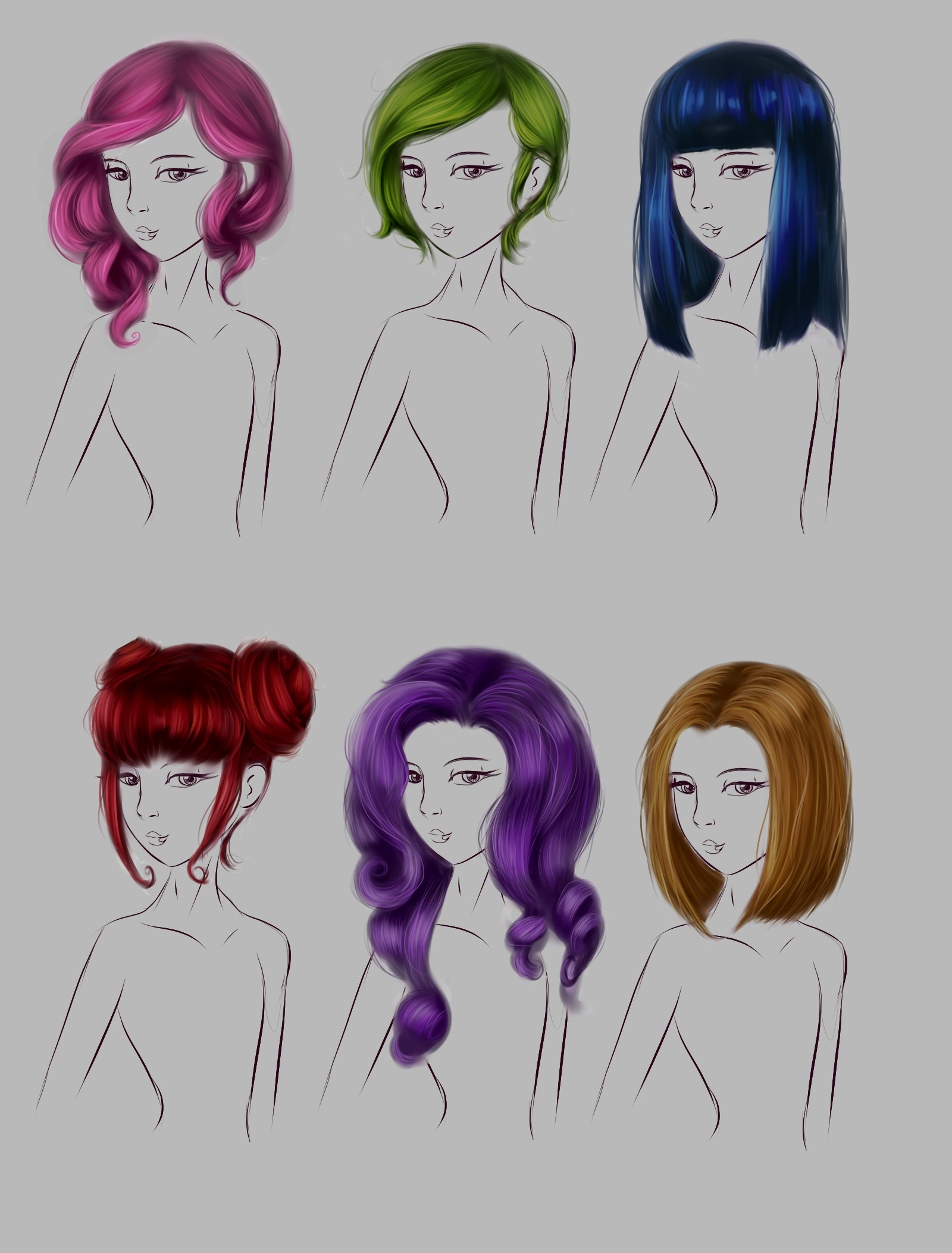 ArtStation - practica cabello