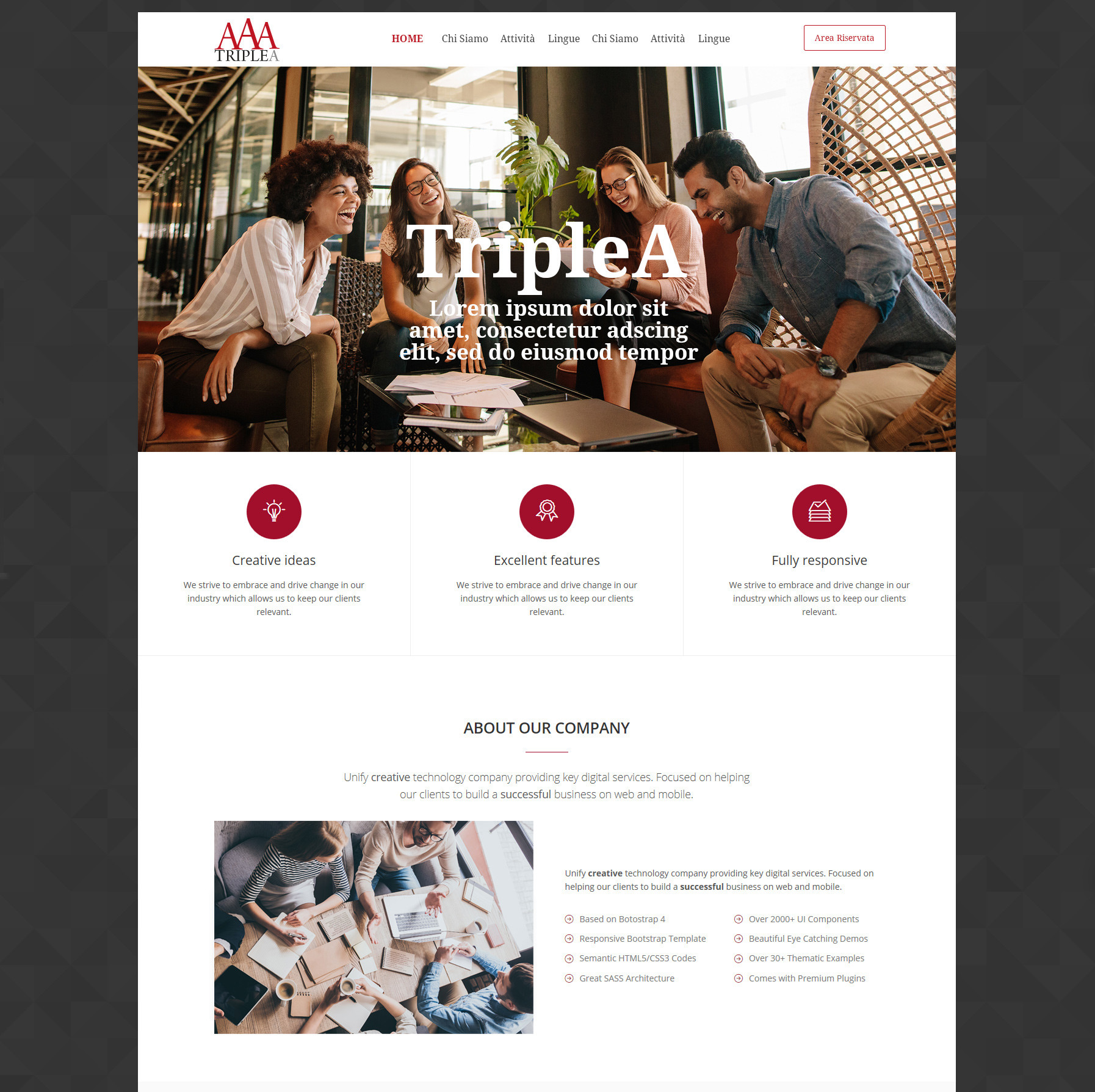 ArtStation - Layout Website TripleA