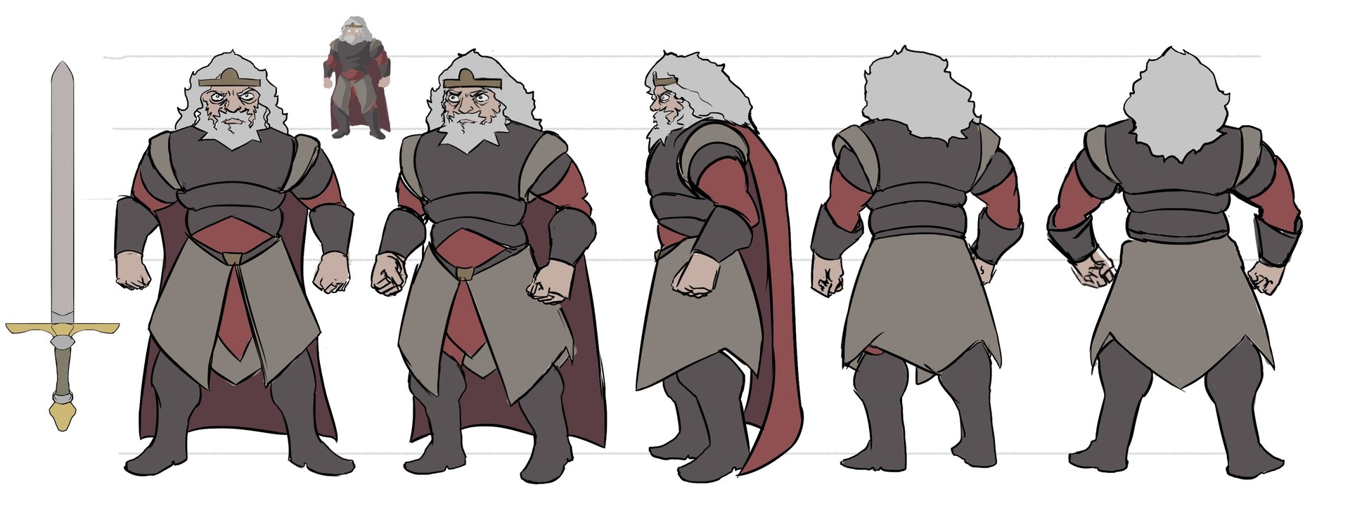 Joel Congi Murder King Character Turnarounds