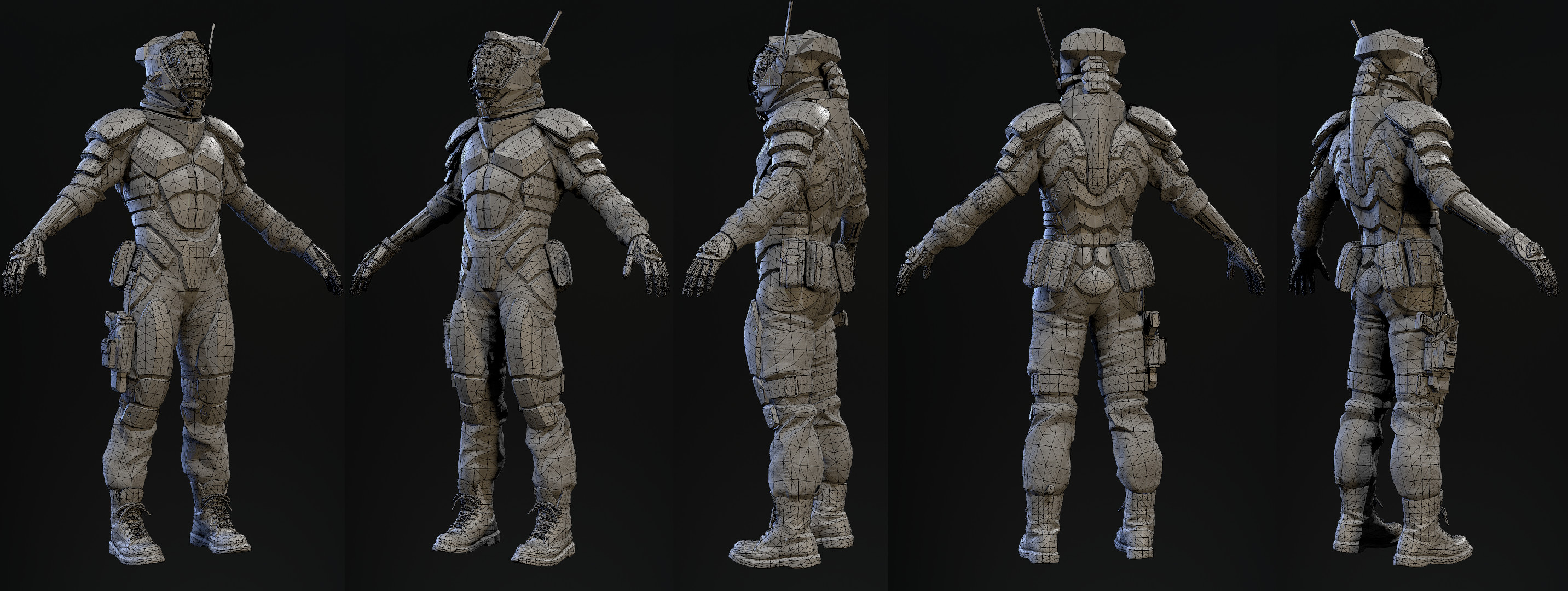 marmoset Toolbag wireframe