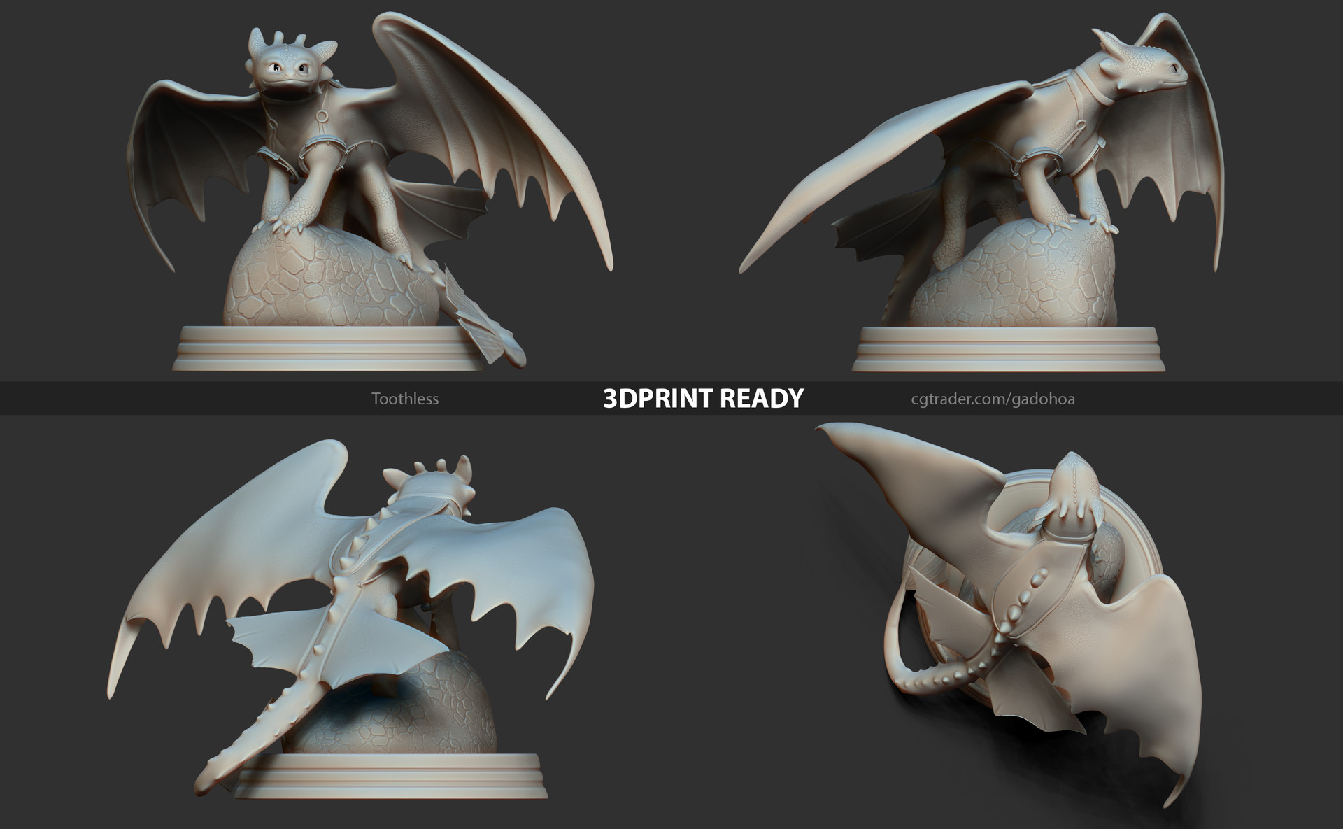 Artstation Toothless Fanart Sinh Nguyen