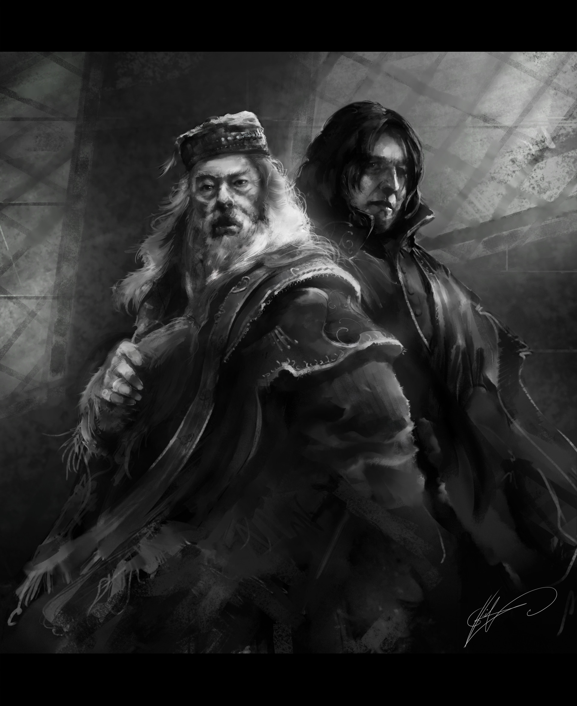 ArtStation - Dumbledore & Snape