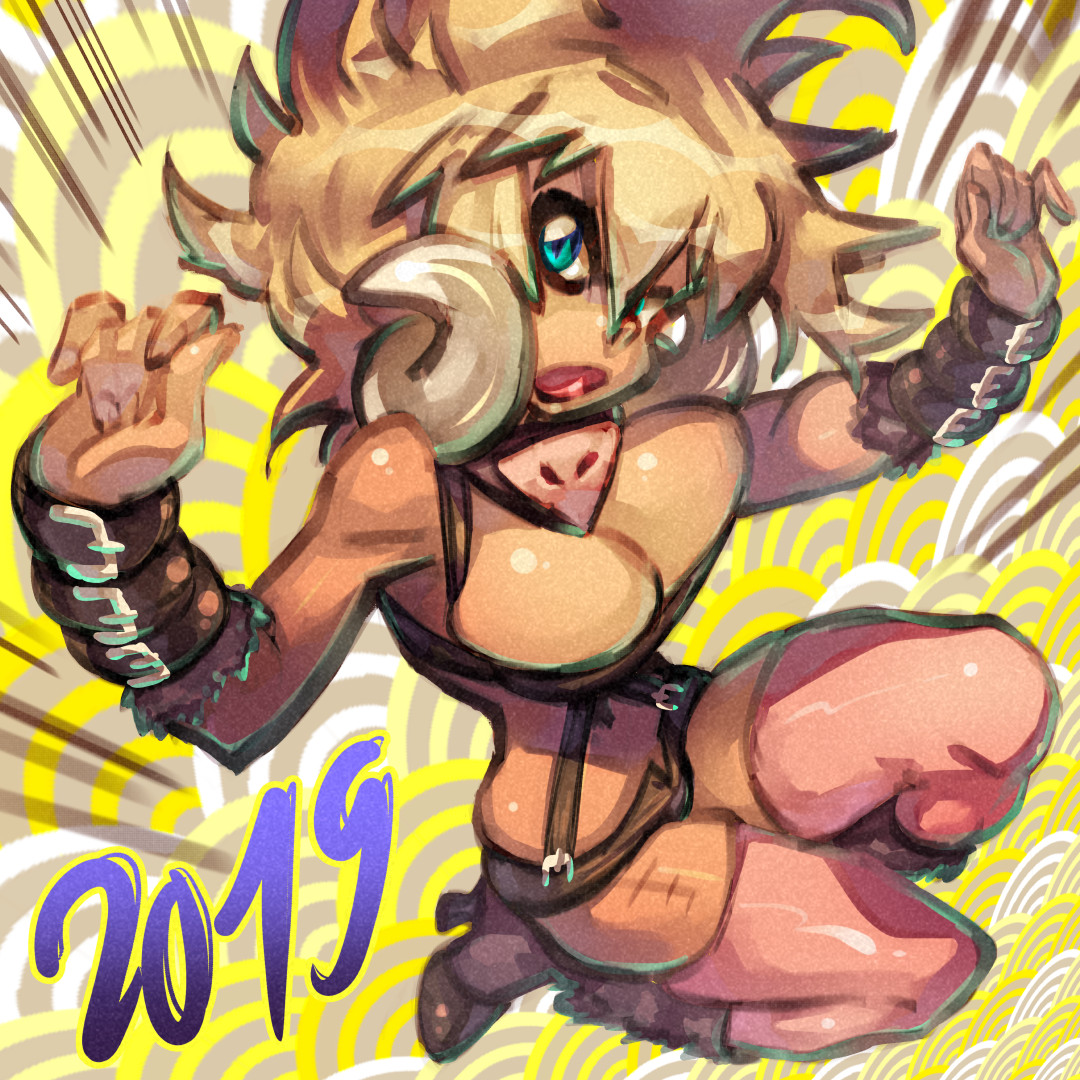 Boar-girl for the year of the Pig!