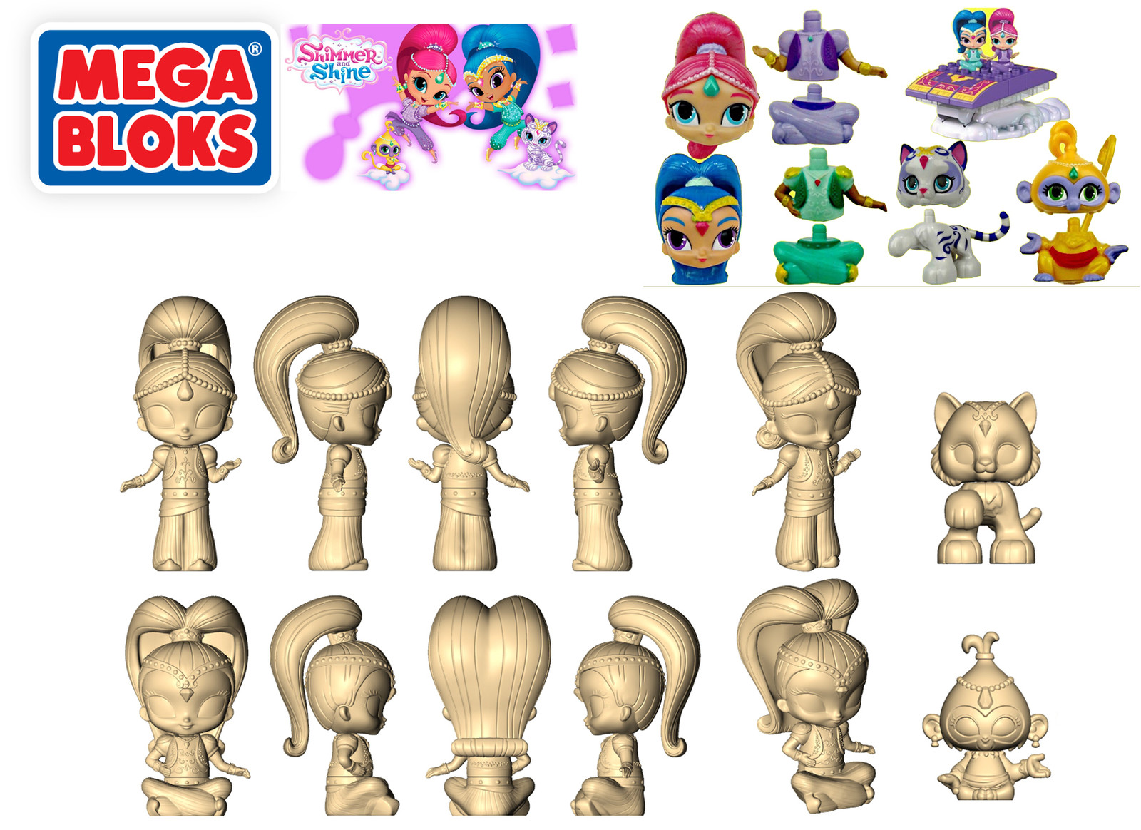 shimmer shine mega bloks