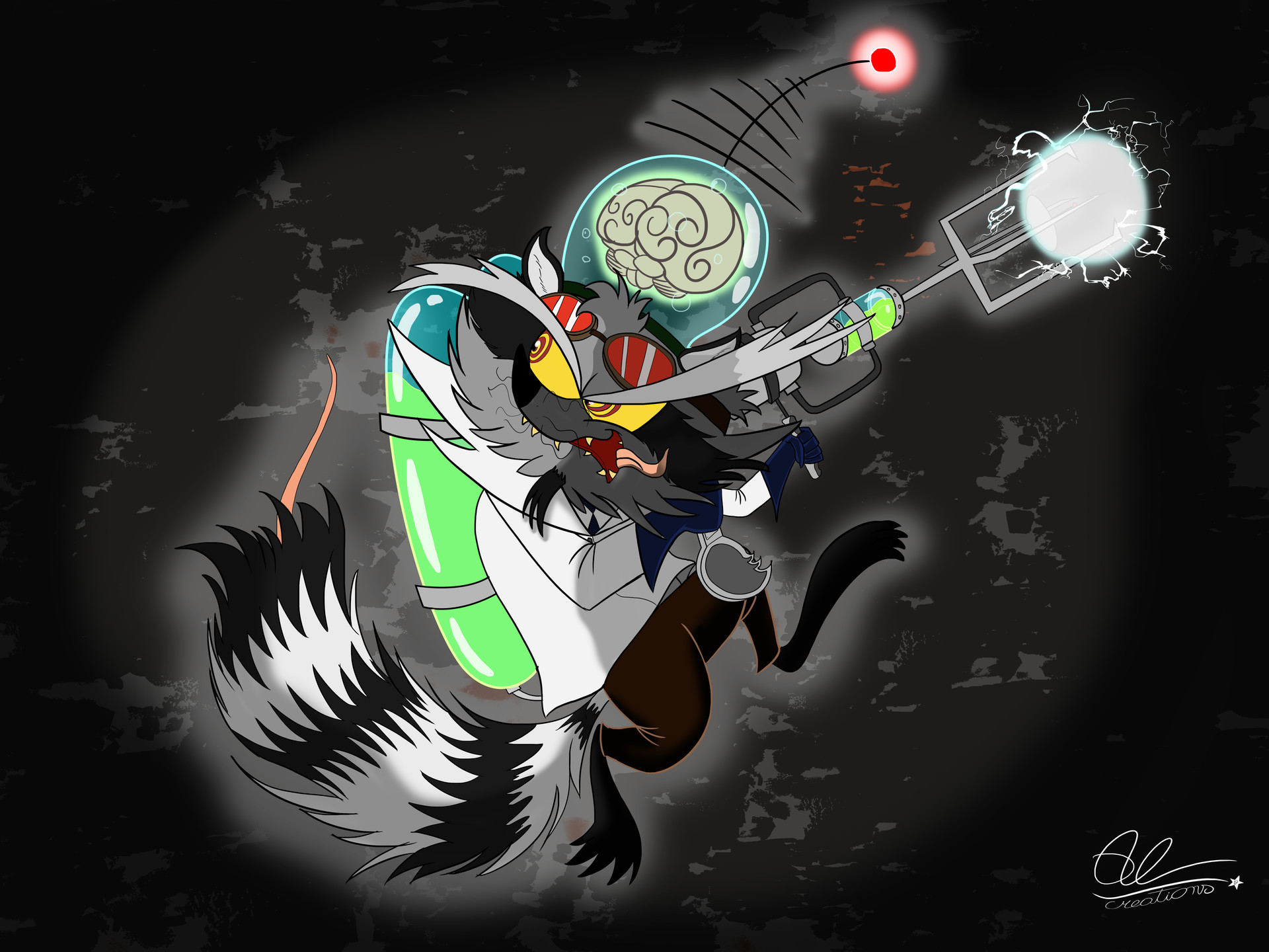 ArtStation - Scientist Raccoon
