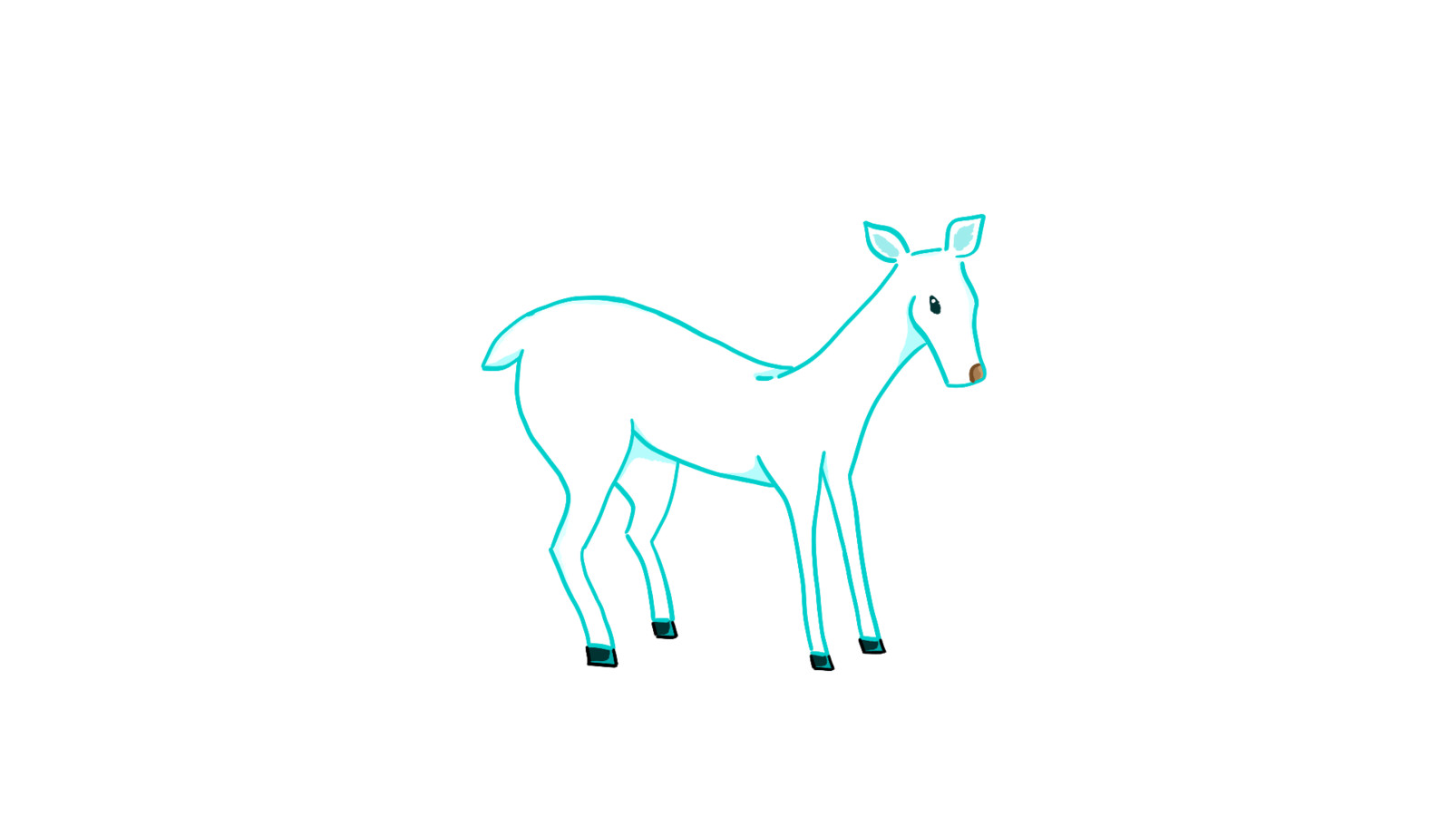 A spirit doe that you can encounter in the forest 