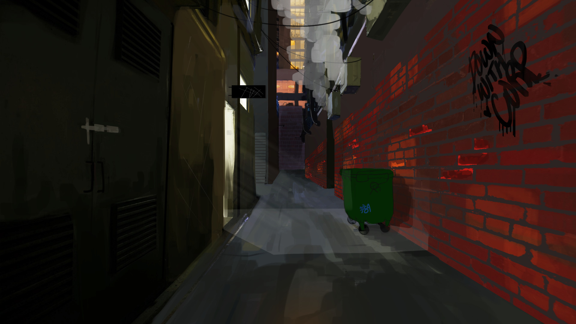 Artstation Dark Alleyway
