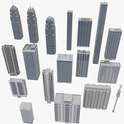 Building Kitbash - Collection 3D model