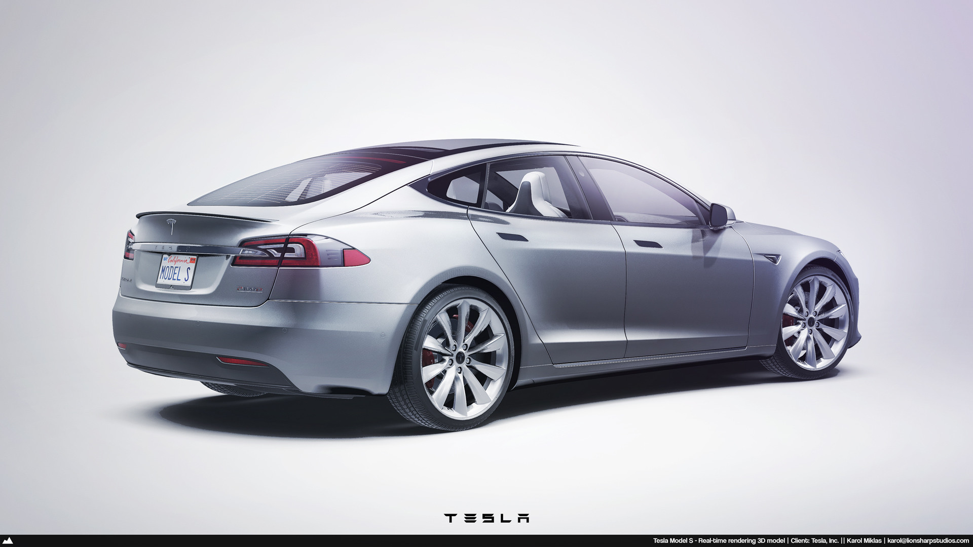 Artstation Tesla Model S Official Karol Miklas