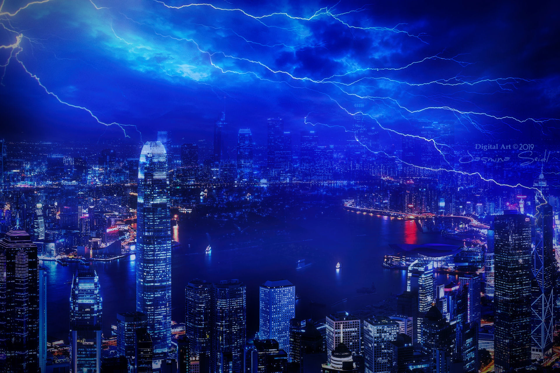 Artstation Thunder Wallpaper Jasmina Seidl