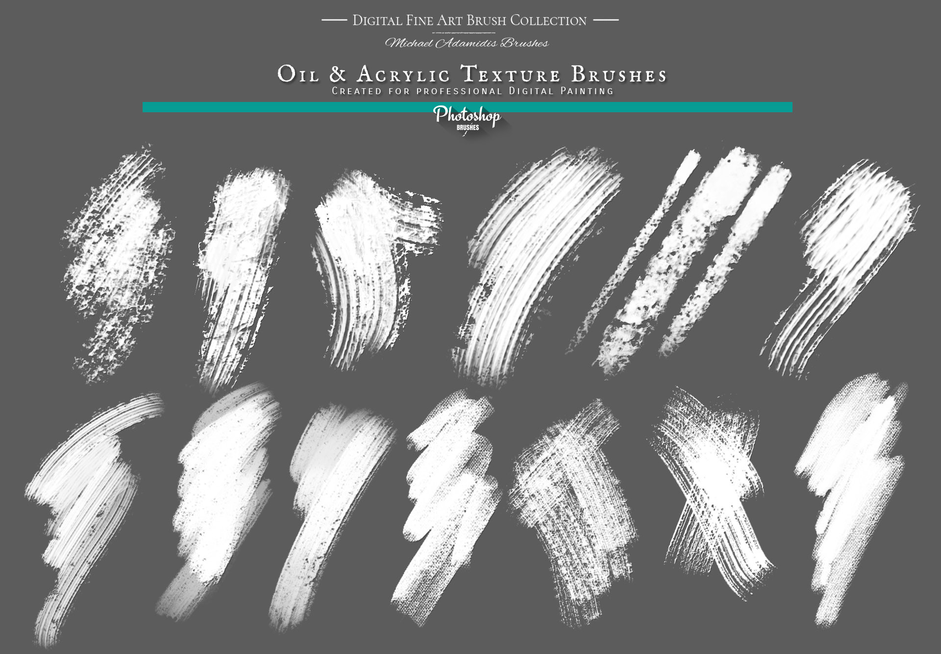 MA Brushes  Photoshop  Painting  Brushes  Oil Texture Brush  Pack