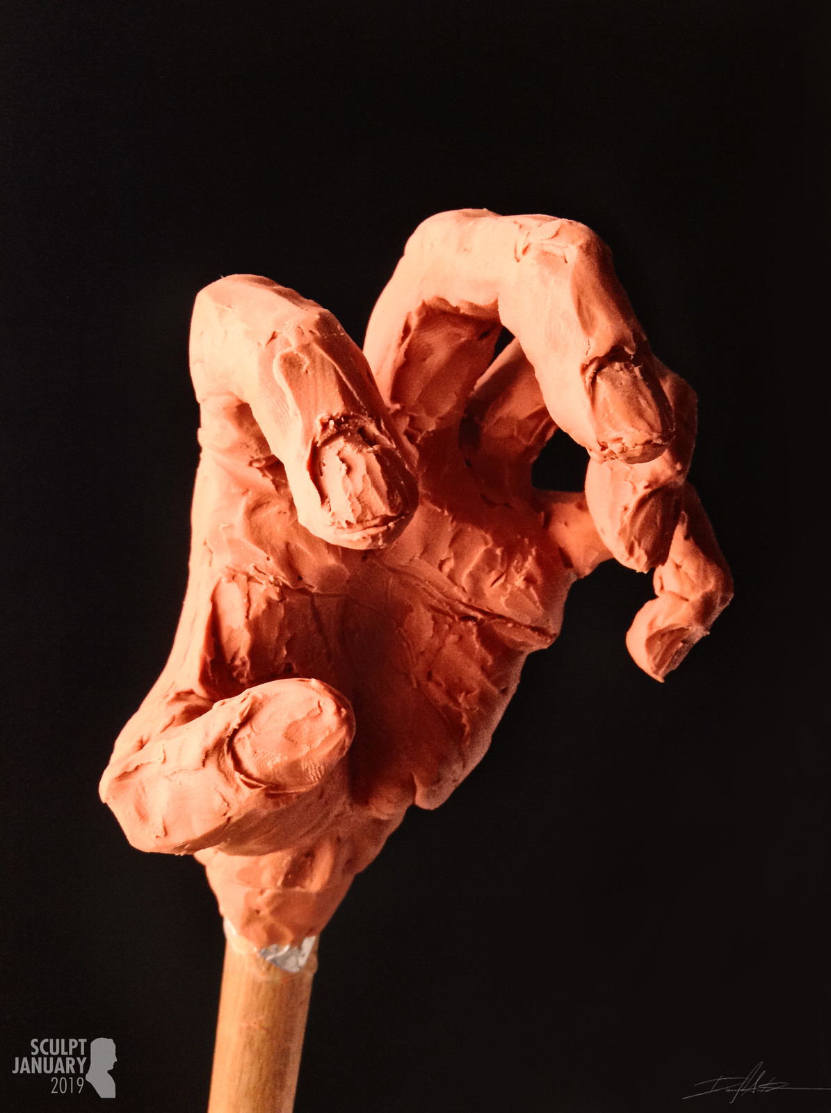 SCULPT JANUARY Day 17 - Hand Pose