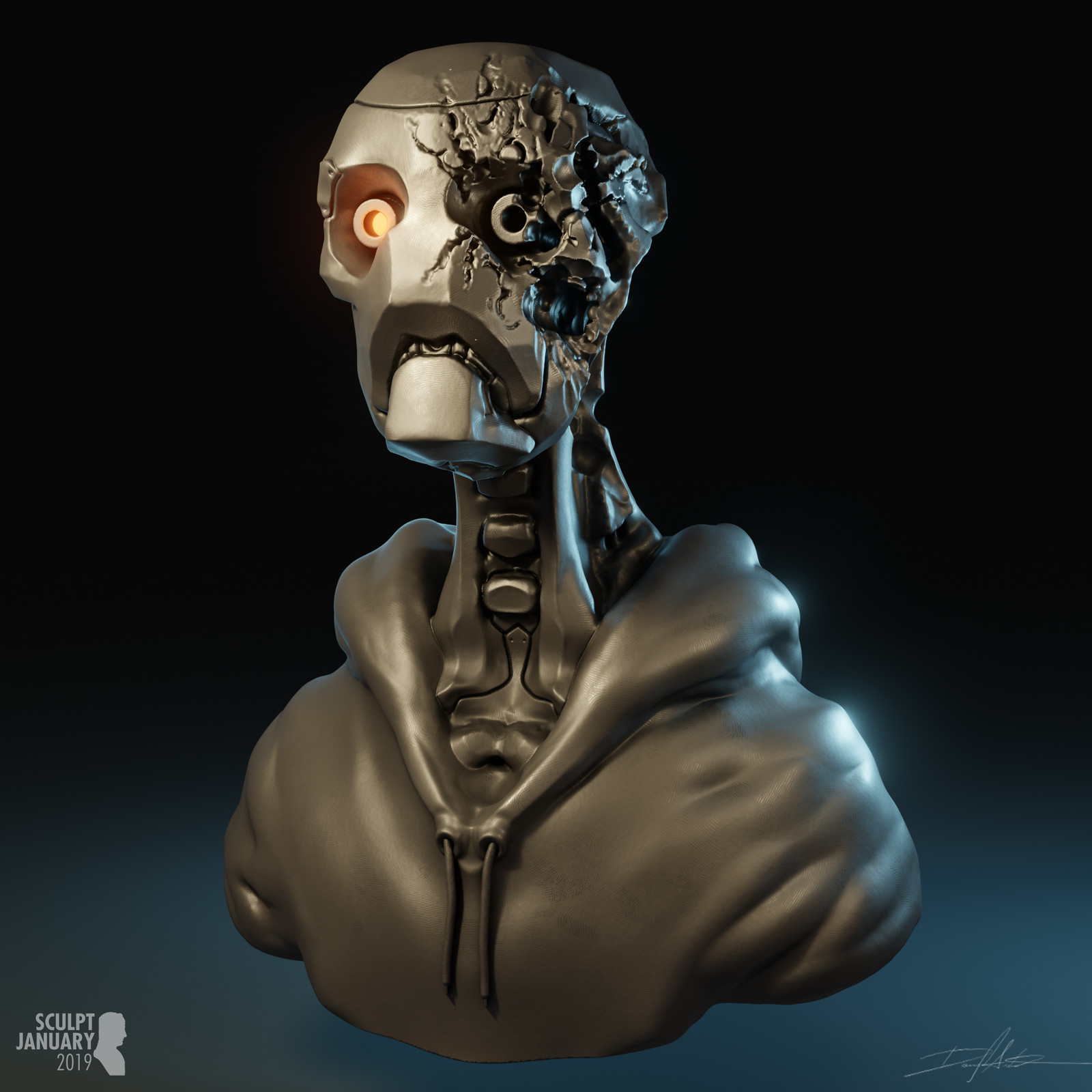 SCULPT JANUARY Day 18 - Damaged (attribute)