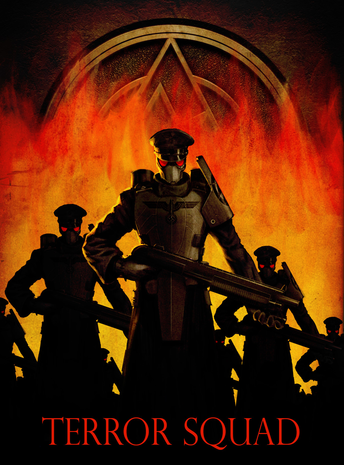 Nazi Shock troopers propaganda poster